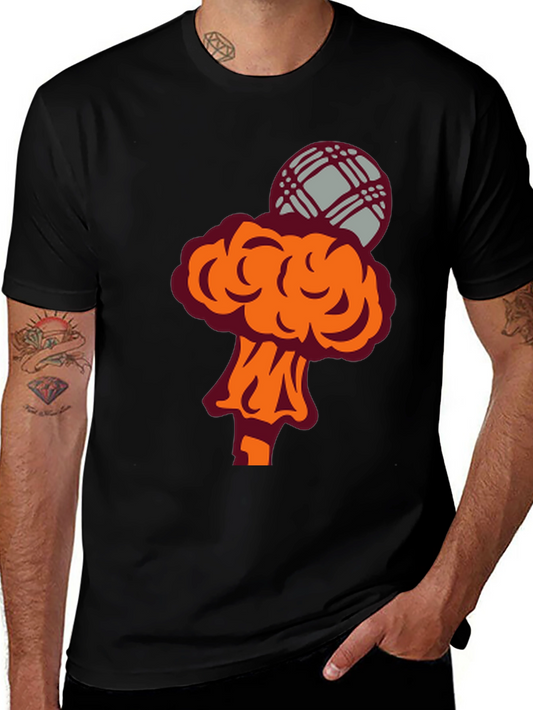 Novelty Graphic Tee - Atomic Microphone Design