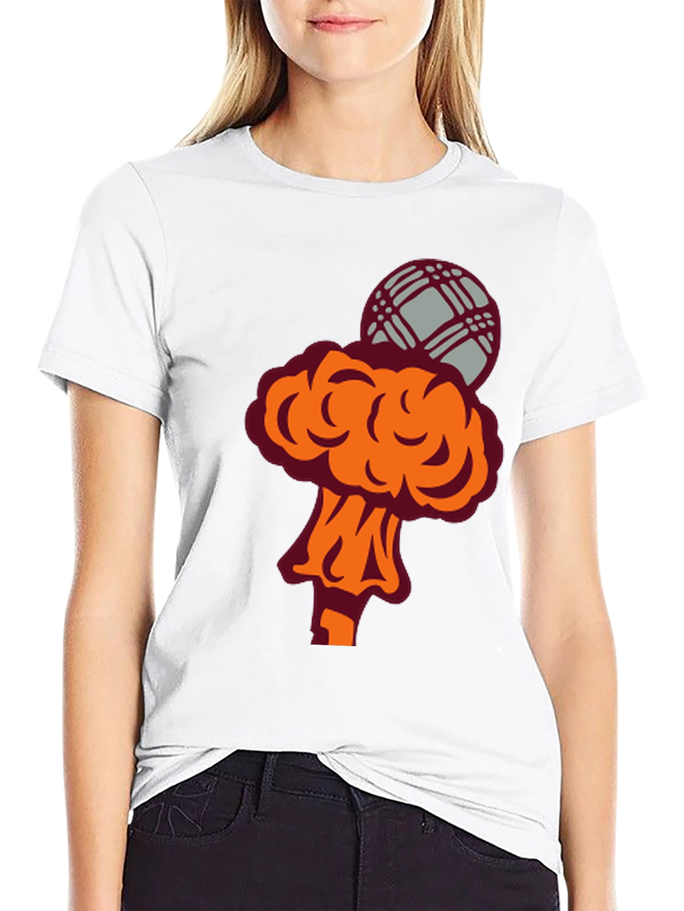 Novelty Graphic Tee - Atomic Microphone Design