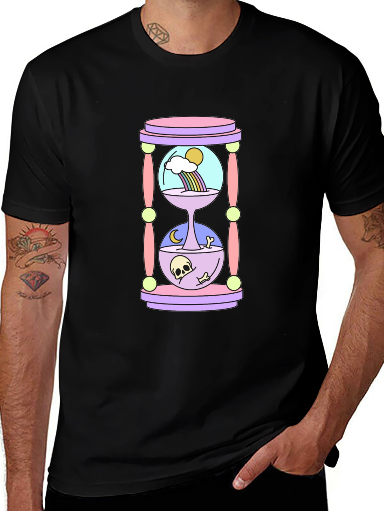 Day & Night Hourglass Graphic Tee - Unisex
