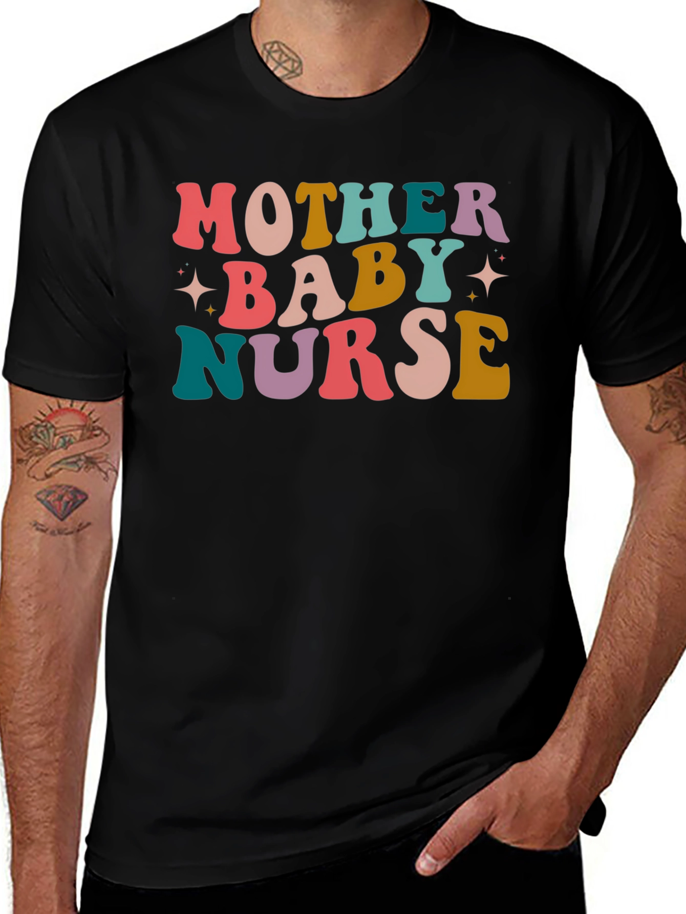 Mother Baby Nurse T-Shirt - Retro Style