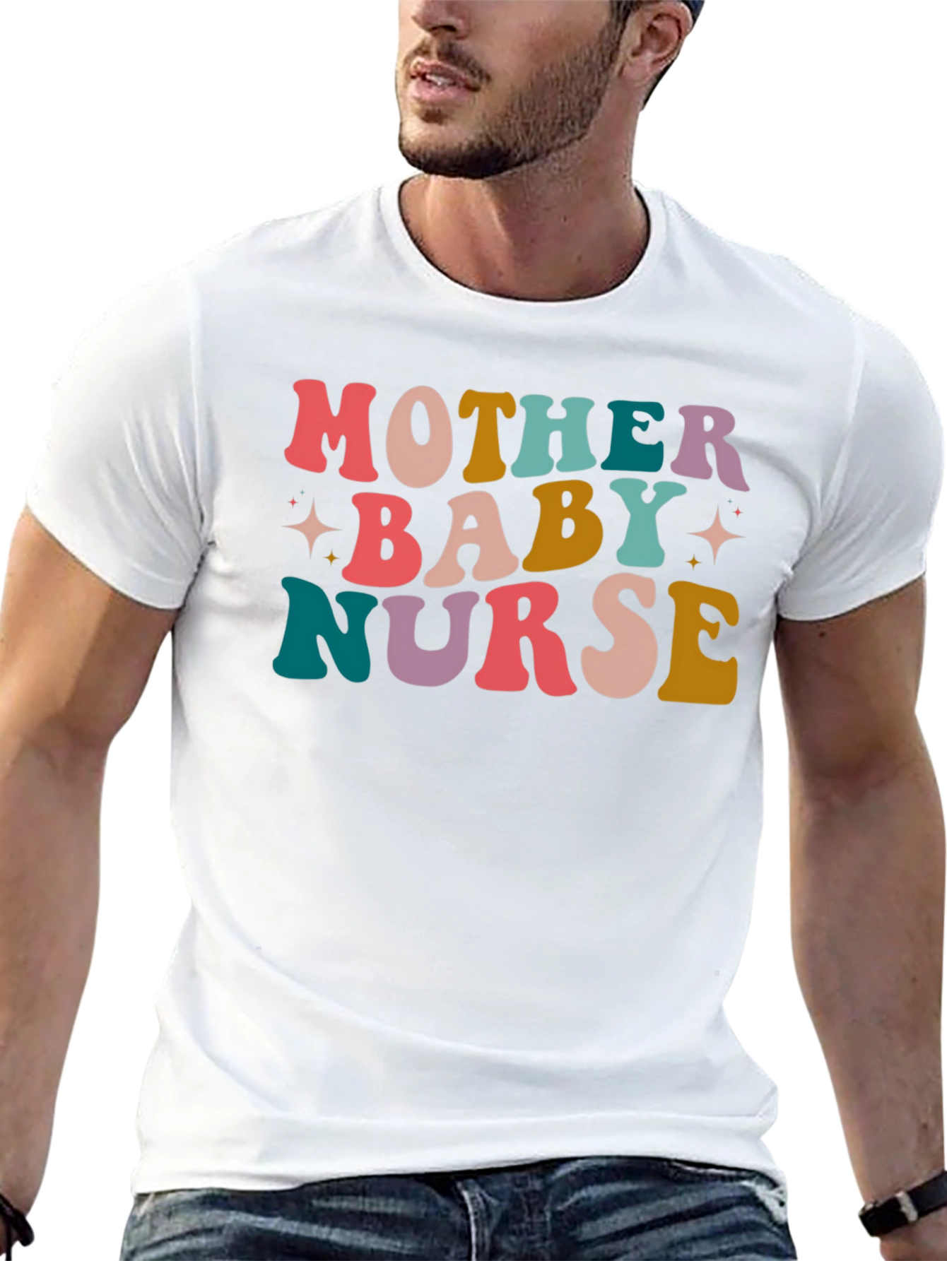 Mother Baby Nurse T-Shirt - Retro Style