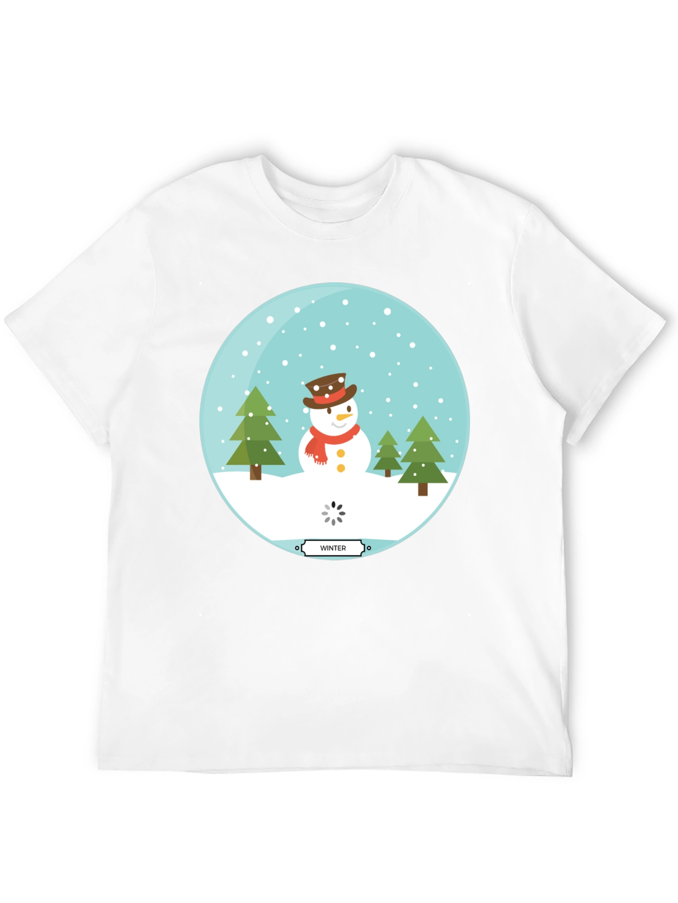 Winter Snow Globe Graphic T-Shirt