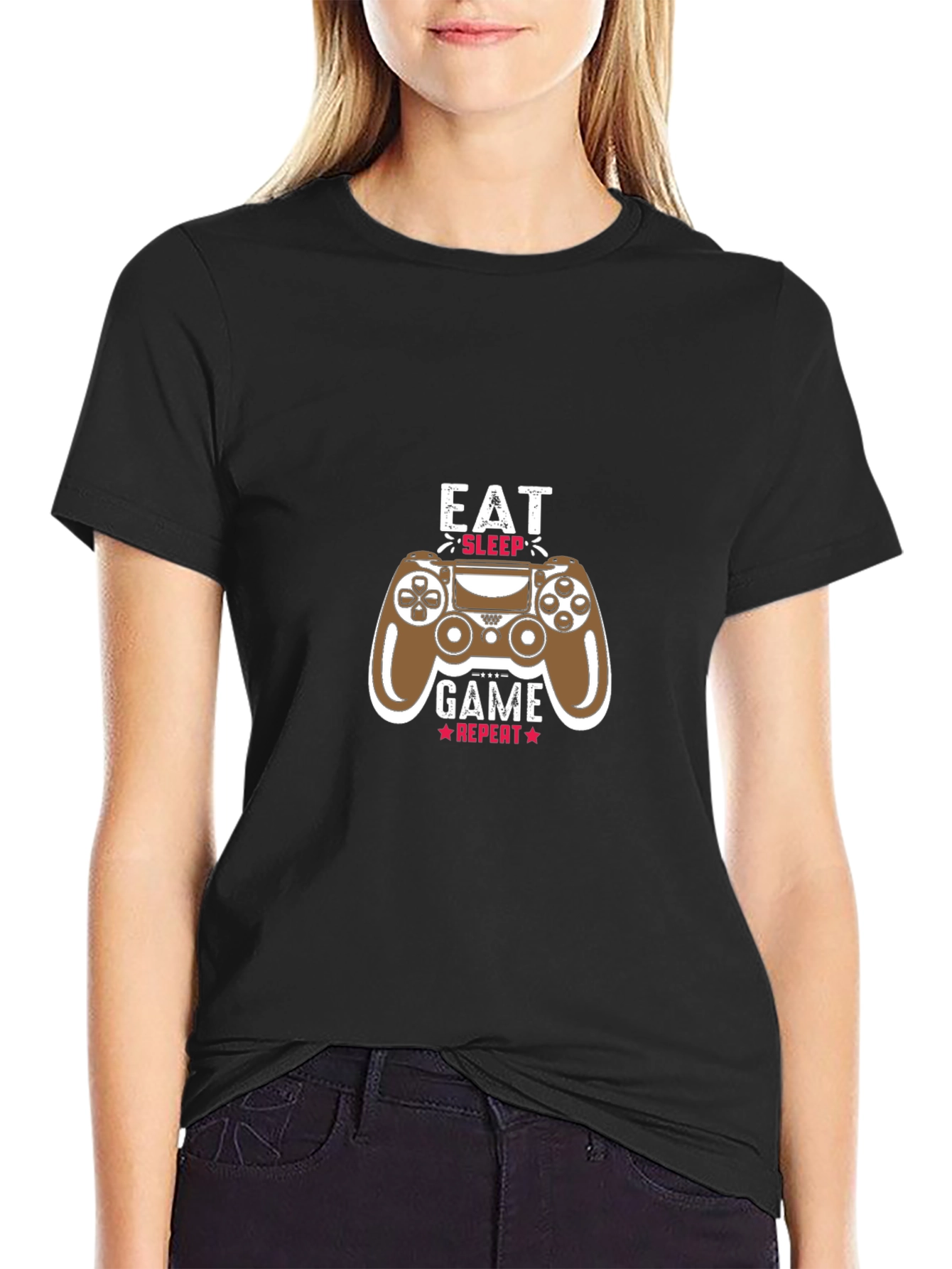 Eat Sleep Game Repeat T-Shirt