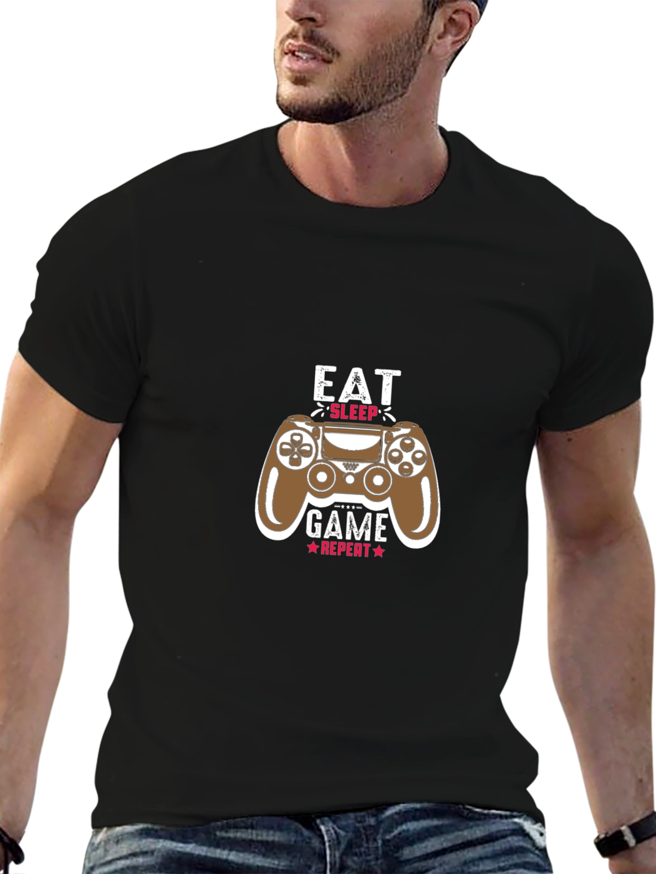 Eat Sleep Game Repeat T-Shirt