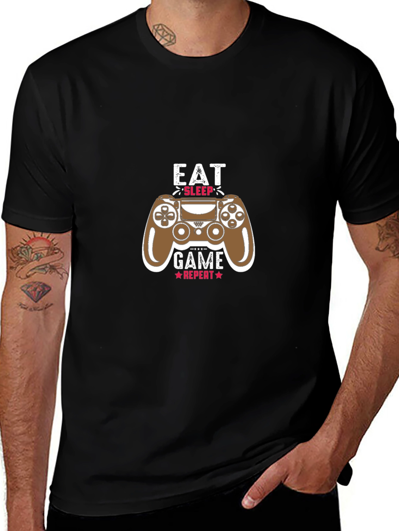 Eat Sleep Game Repeat T-Shirt