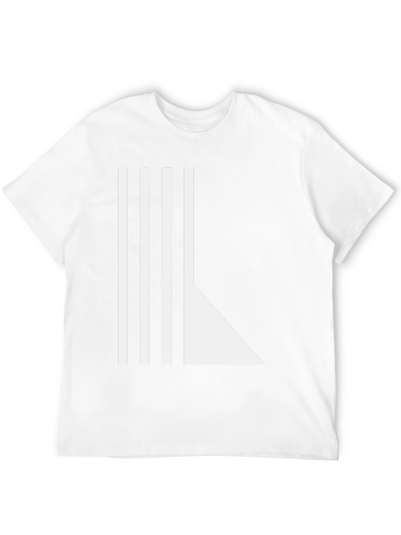 Modern Geometric Black T-Shirt
