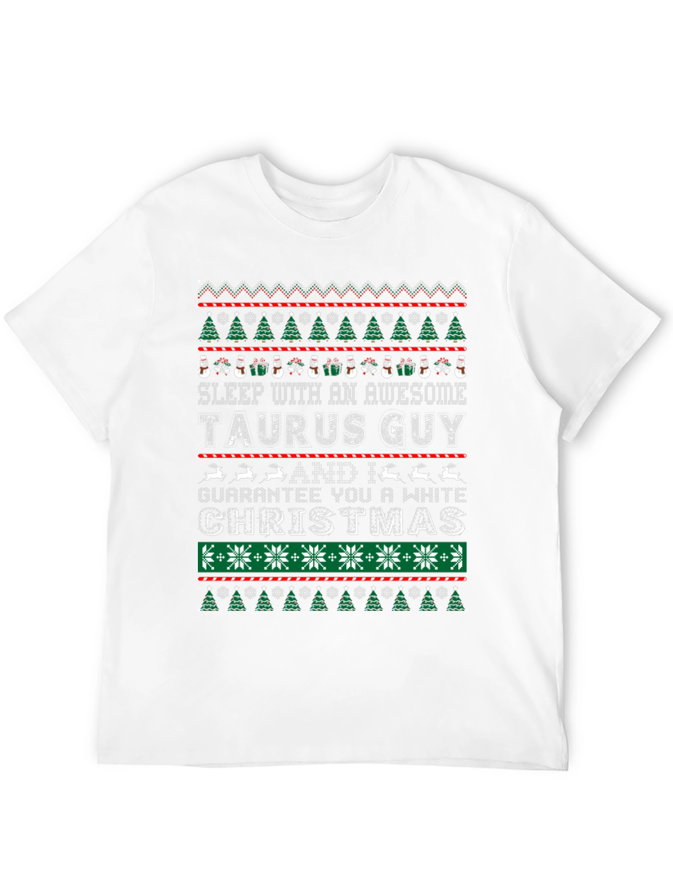 Taurus Guy Ugly Christmas Sweater Graphic Tee