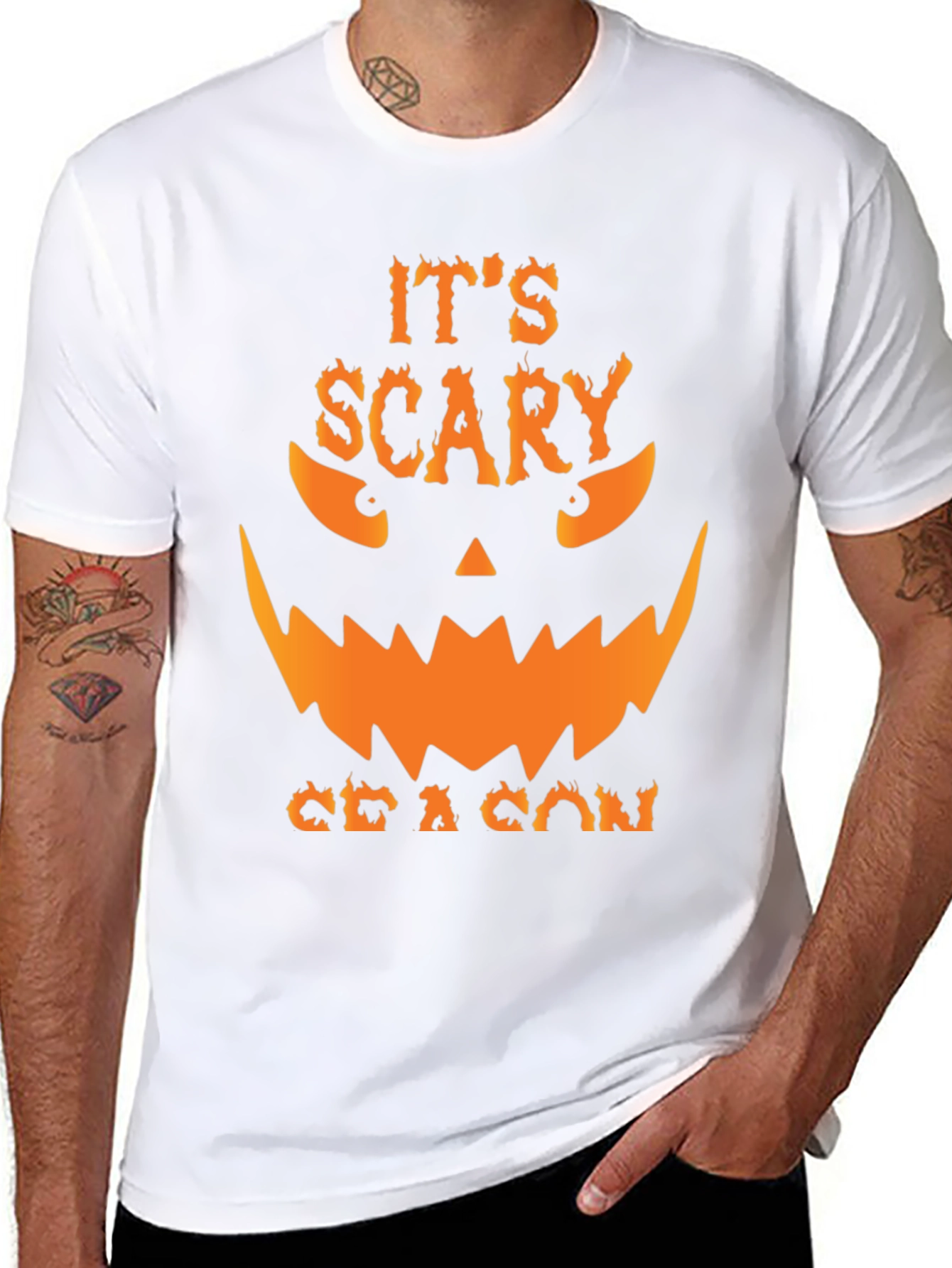 Scary Season Graphic Tee - Mens Halloween T-Shirt