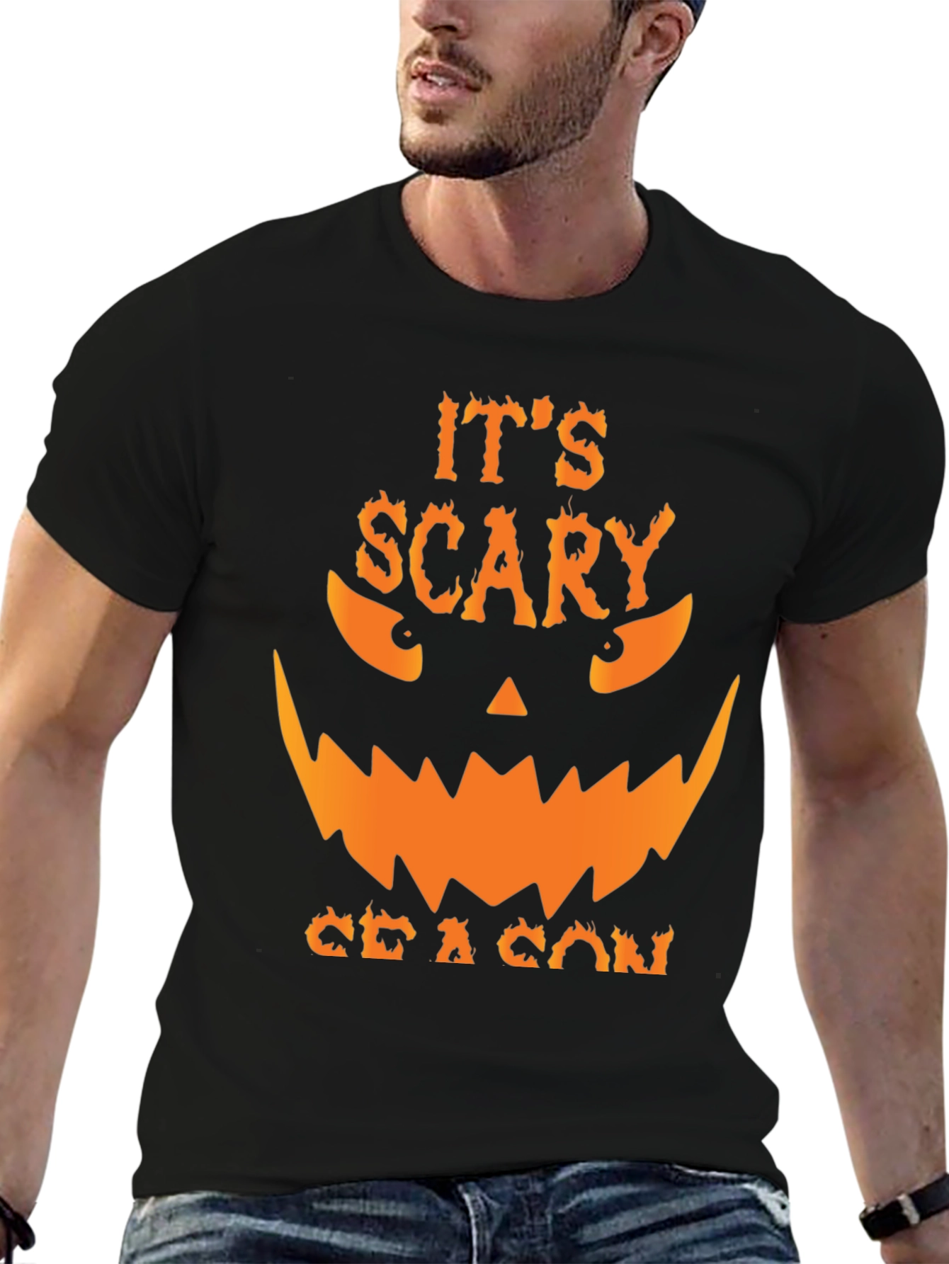 Scary Season Graphic Tee - Mens Halloween T-Shirt