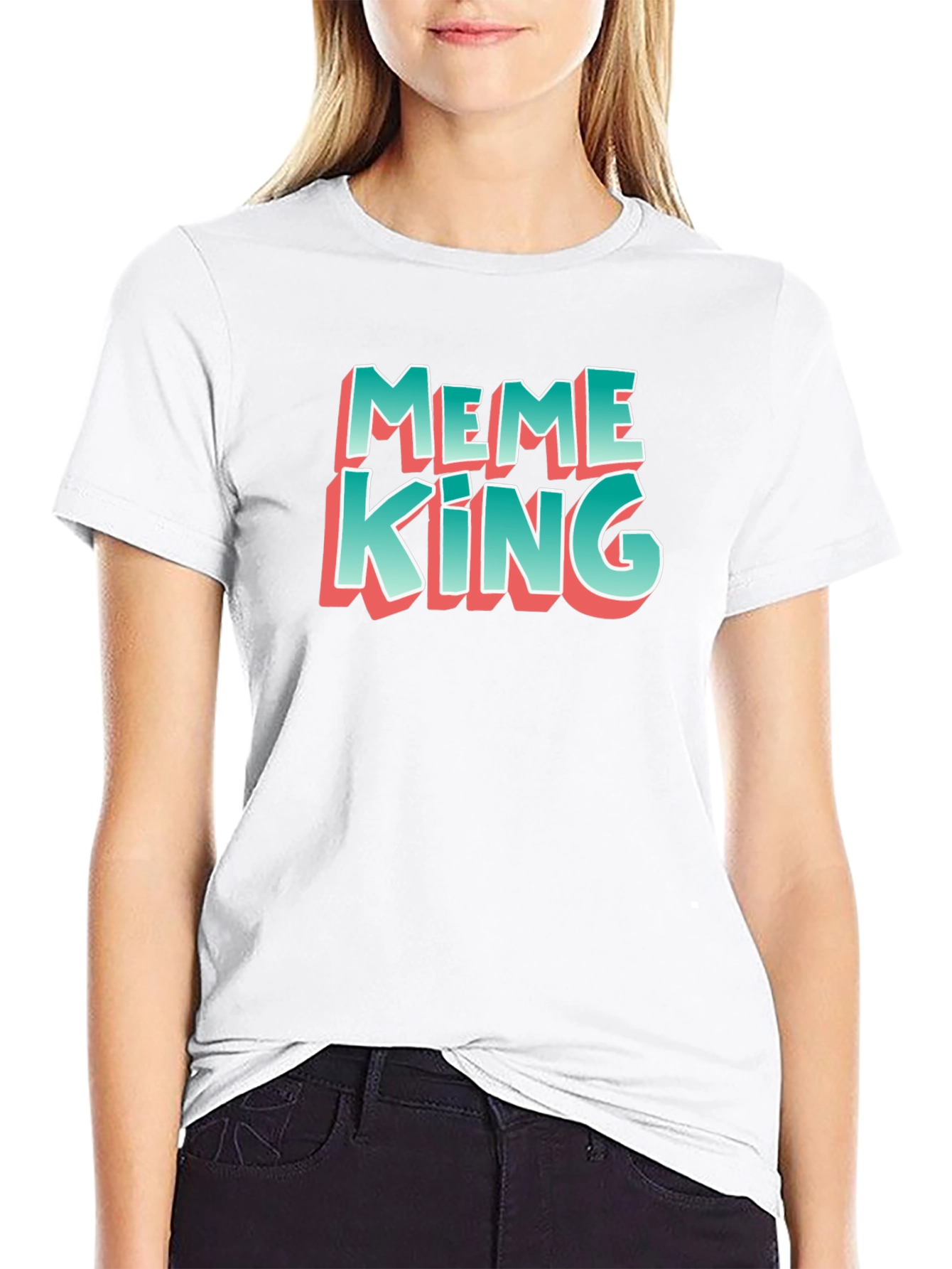 Meme King Graphic Tee - Bold Statement T-Shirt