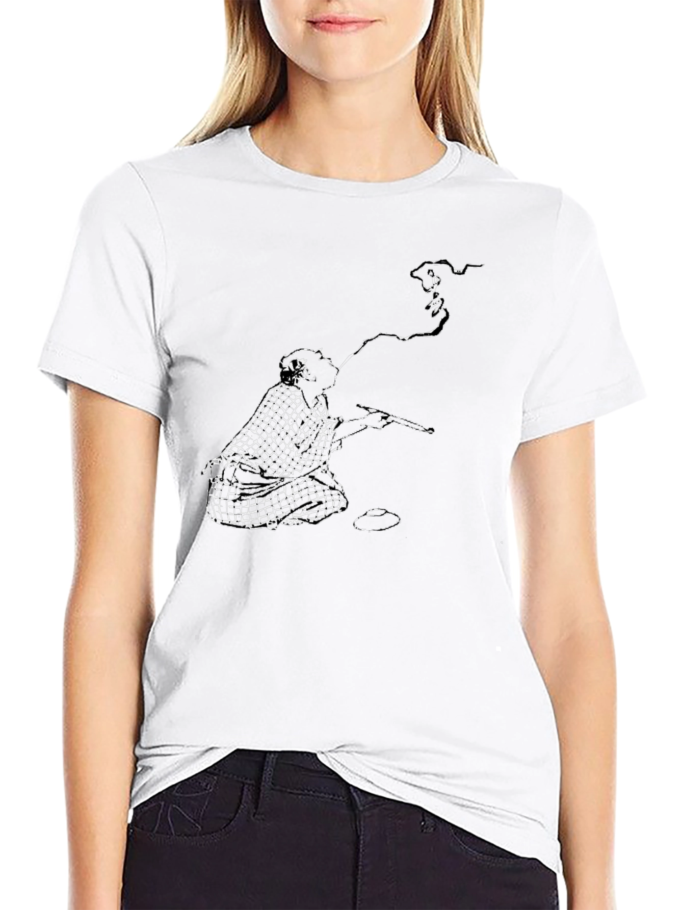 Smoking Man Graphic Tee
