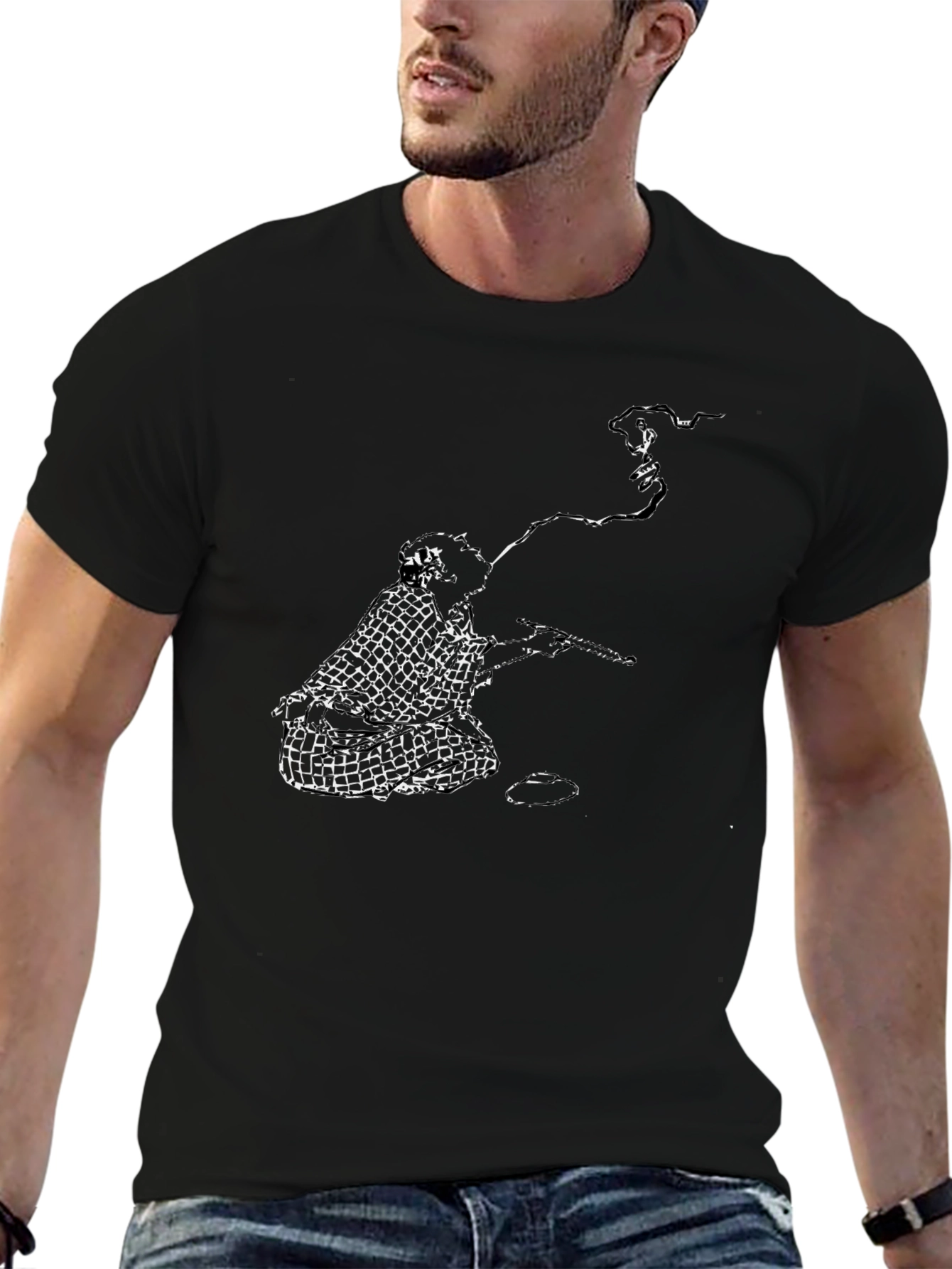 Smoking Man Graphic Tee
