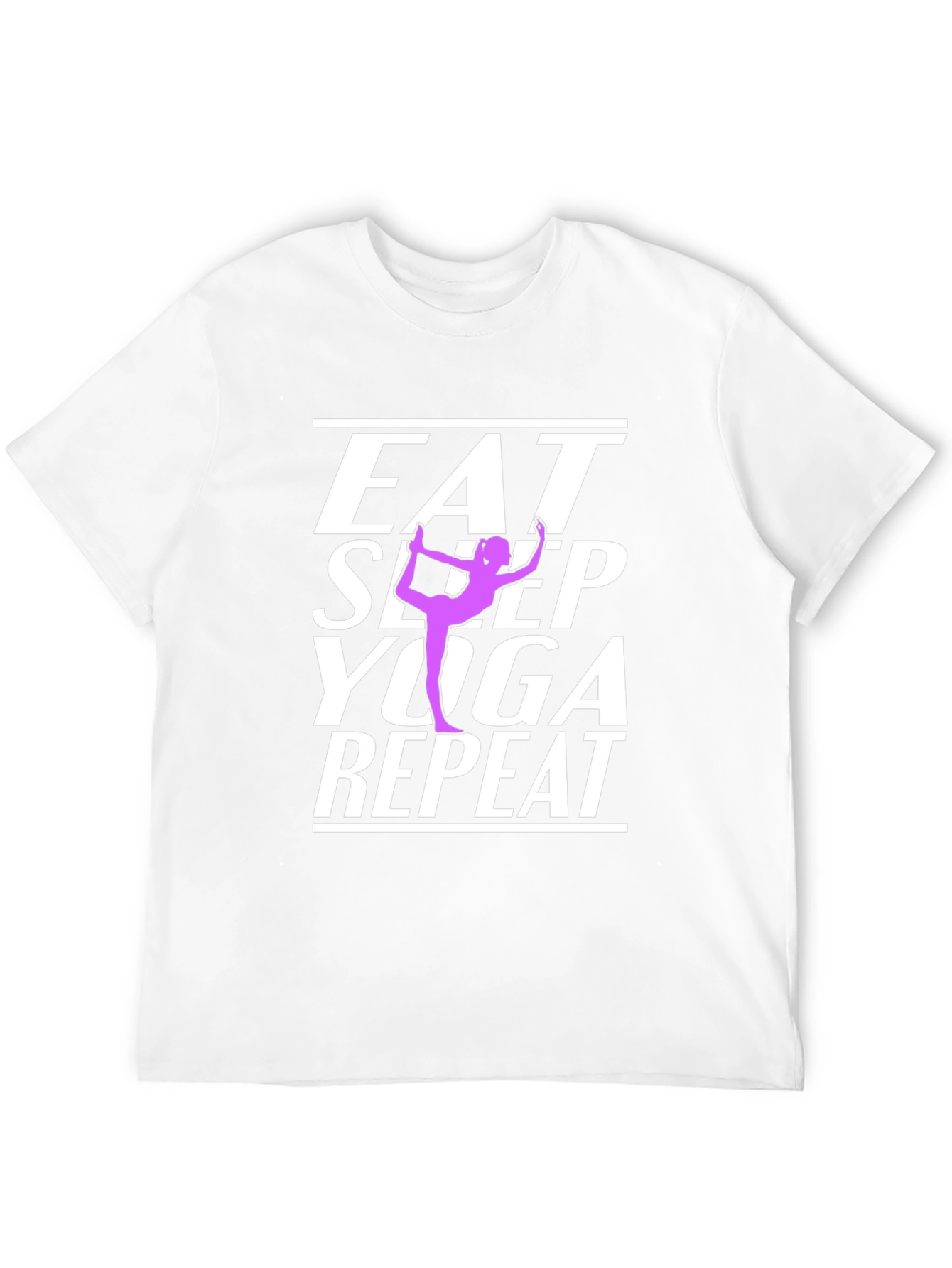 Eat Sleep Yoga Repeat Graphic T-Shirt