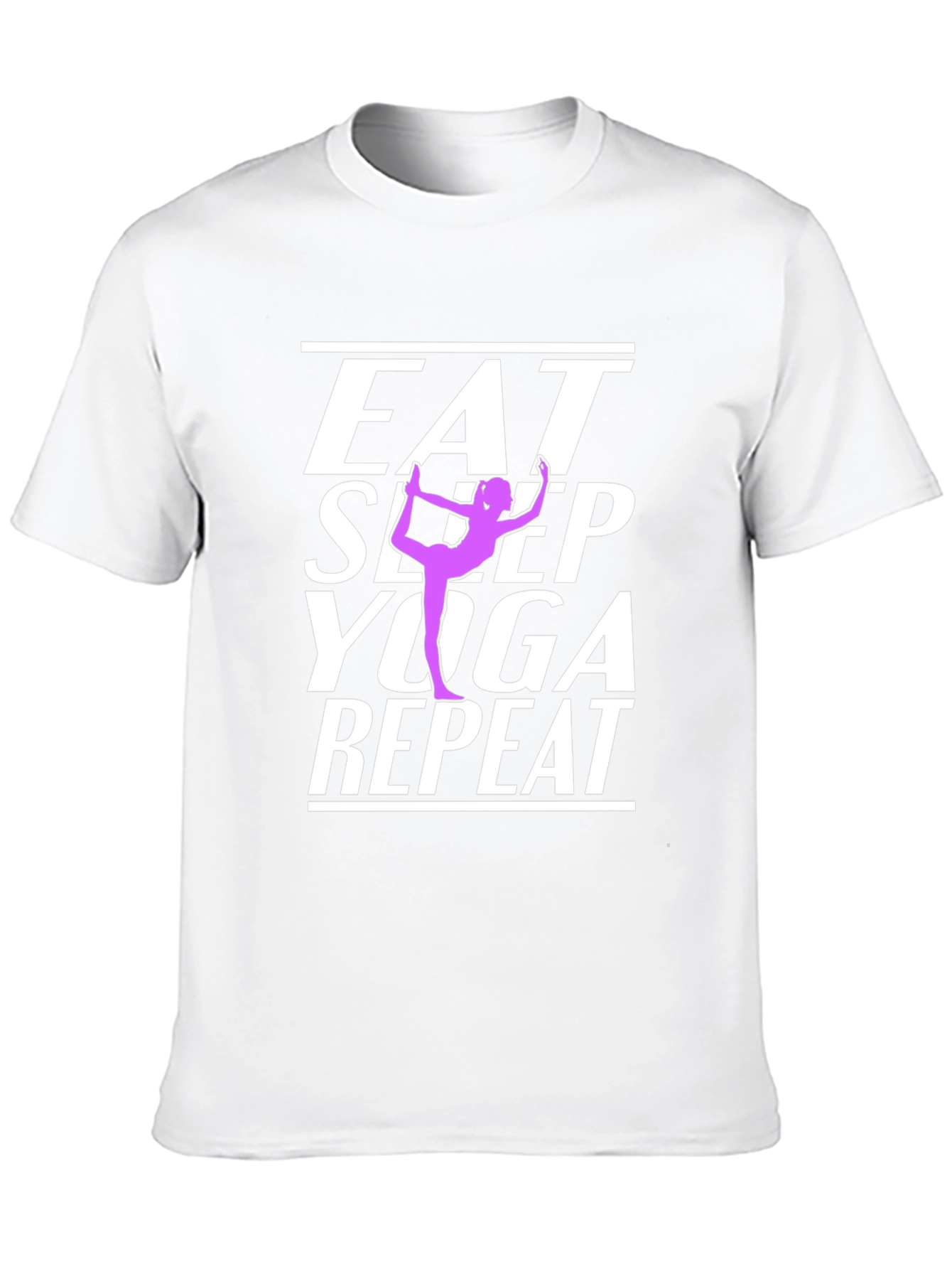 Eat Sleep Yoga Repeat Graphic T-Shirt