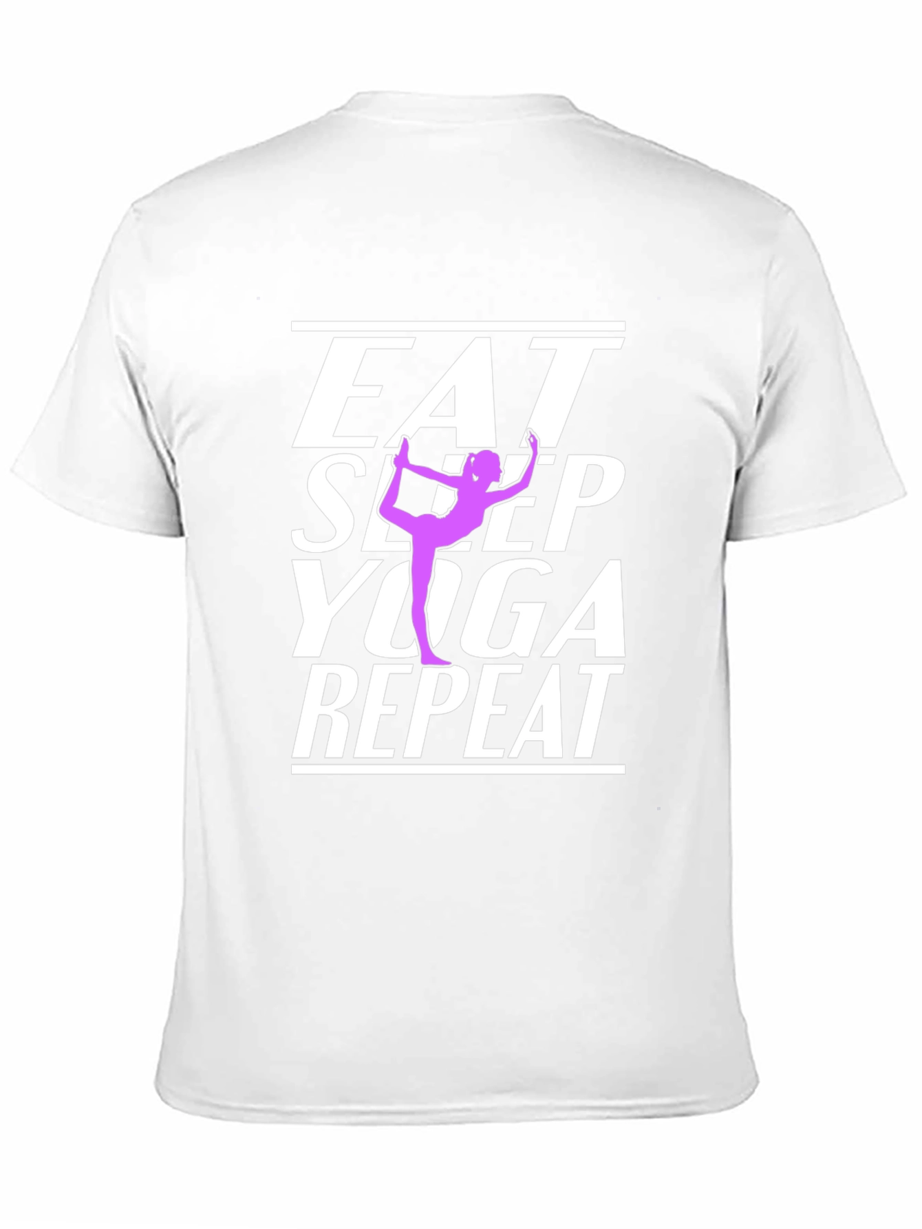 Eat Sleep Yoga Repeat Graphic T-Shirt