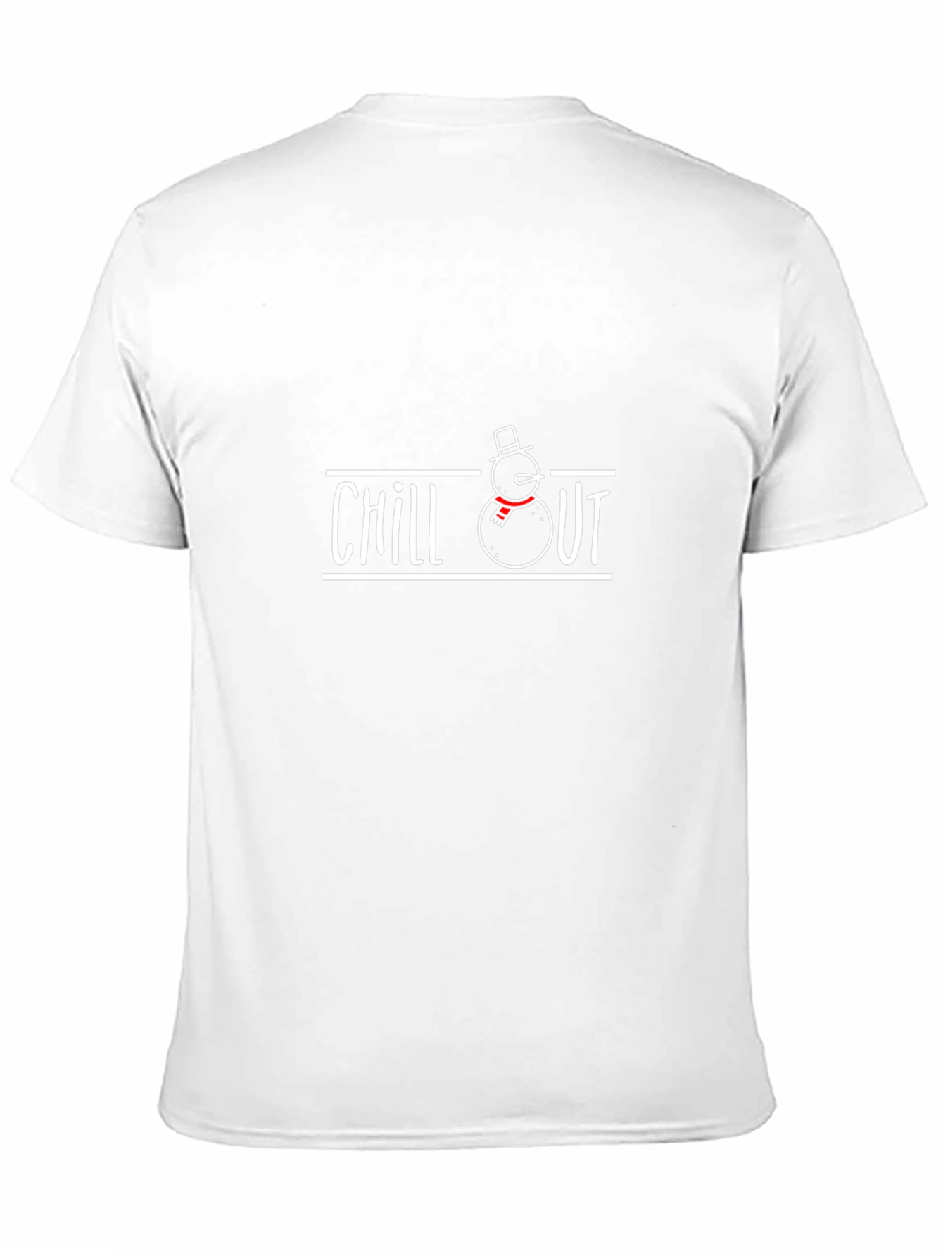 Chill Out Snowman T-Shirt - Relaxed Holiday Style