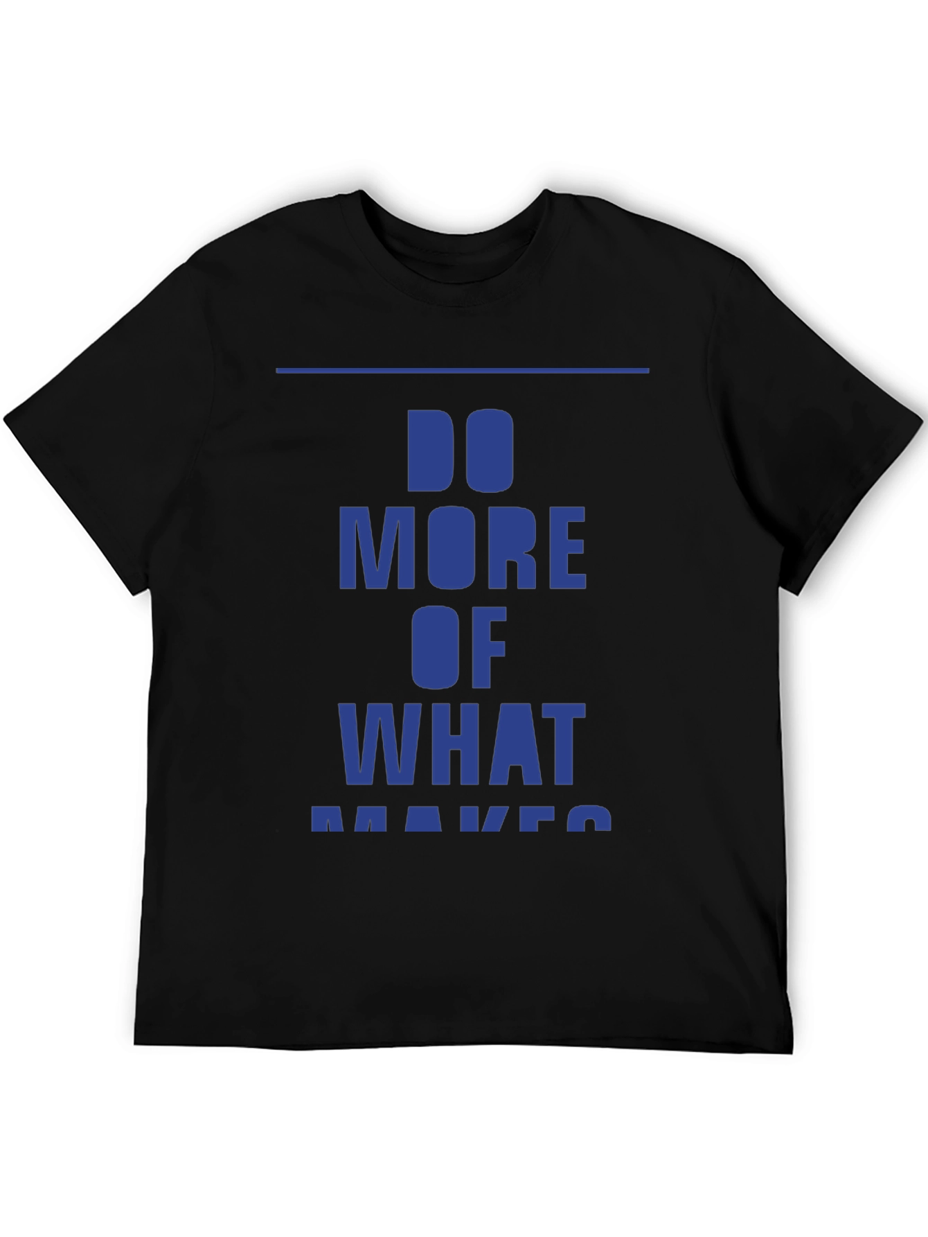Motivational Do More Graphic Tee - Black