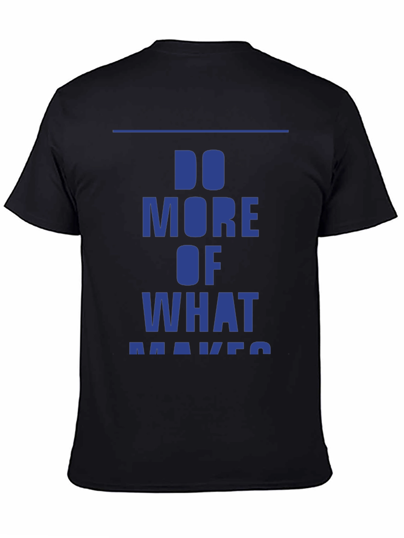 Motivational Do More Graphic Tee - Black