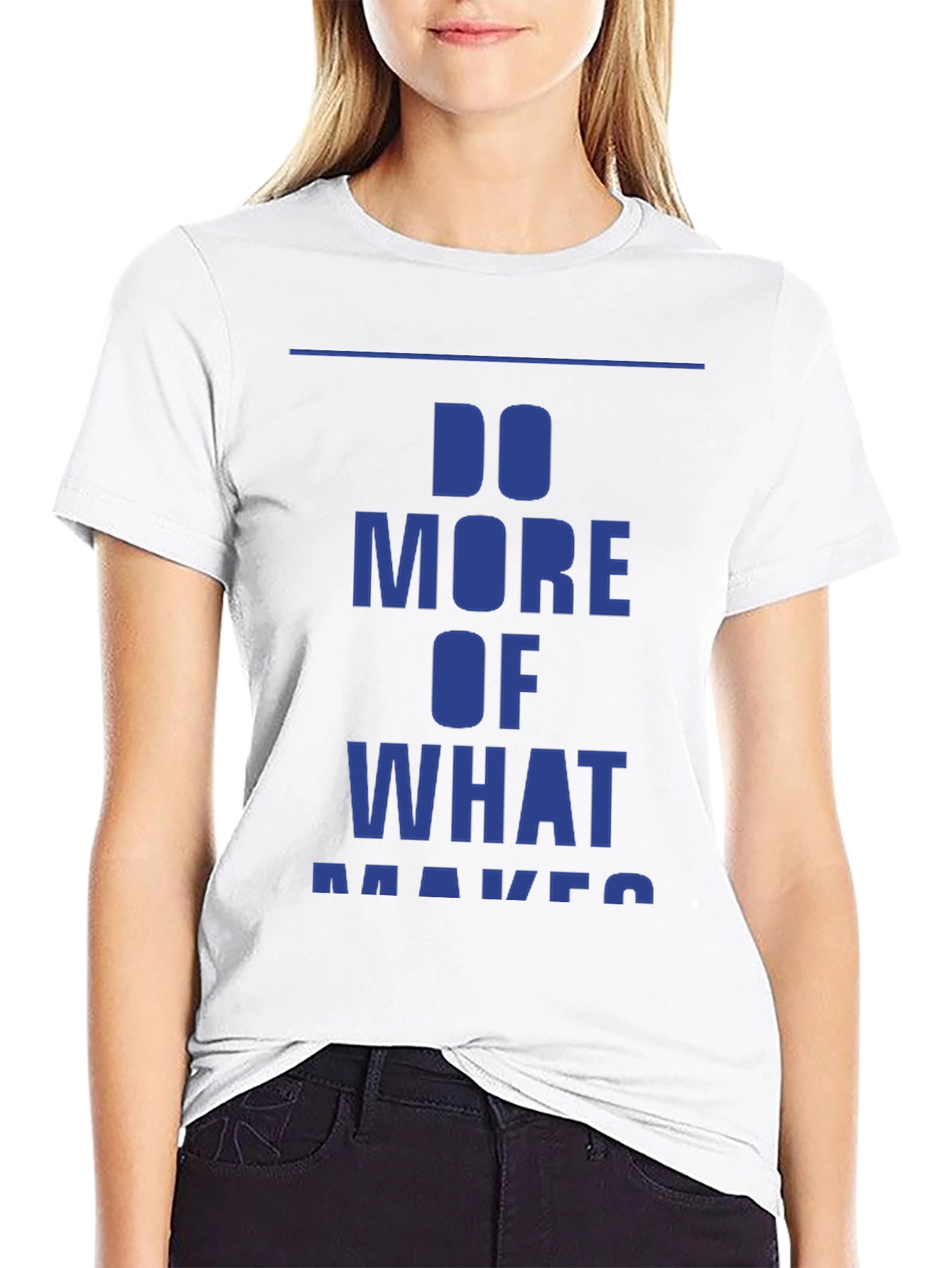 Motivational Do More Graphic Tee - Black