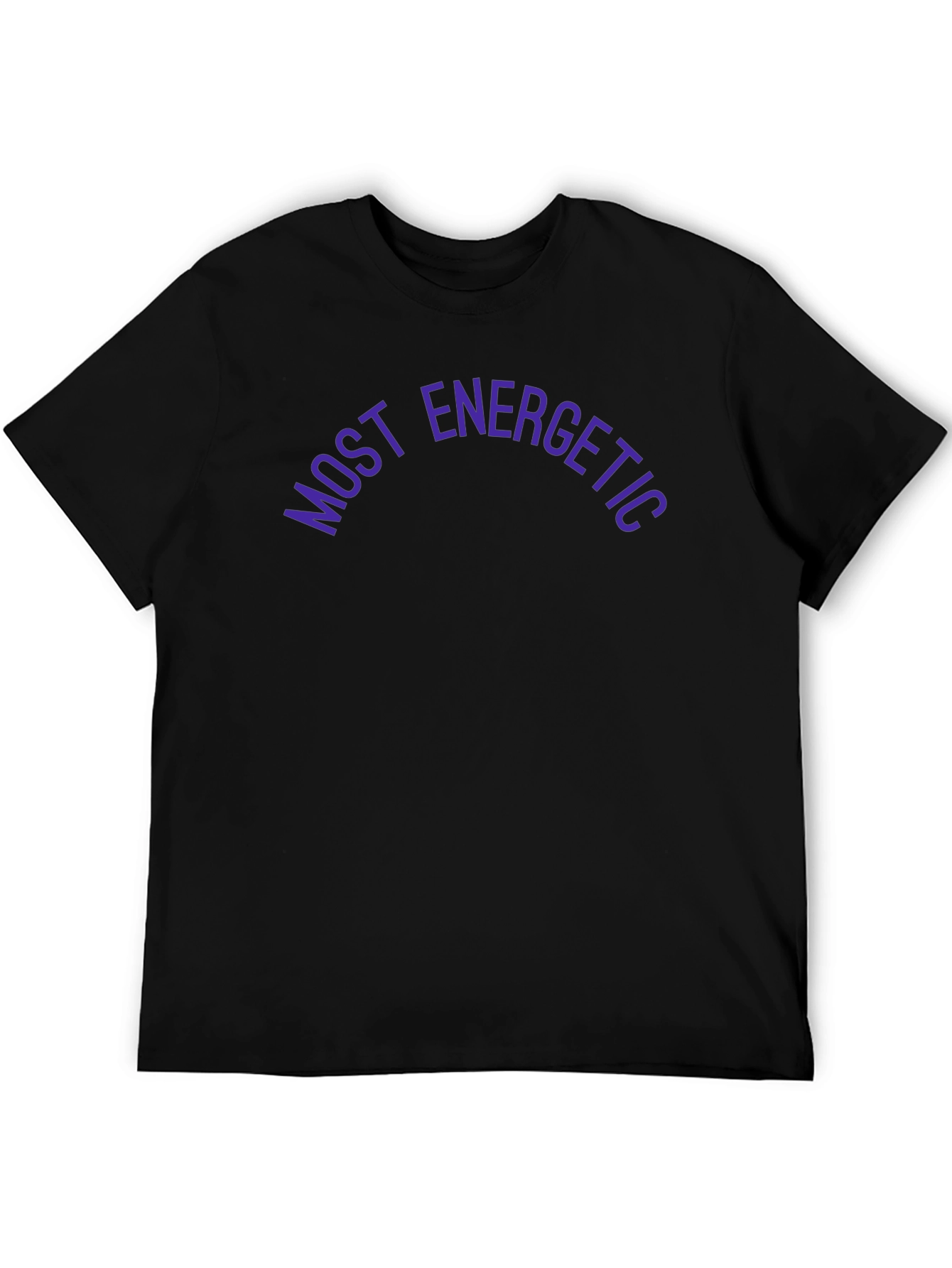Most Energetic Black Graphic Tee
