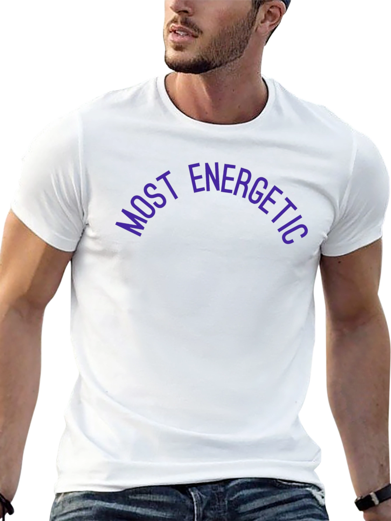 Most Energetic Black Graphic Tee