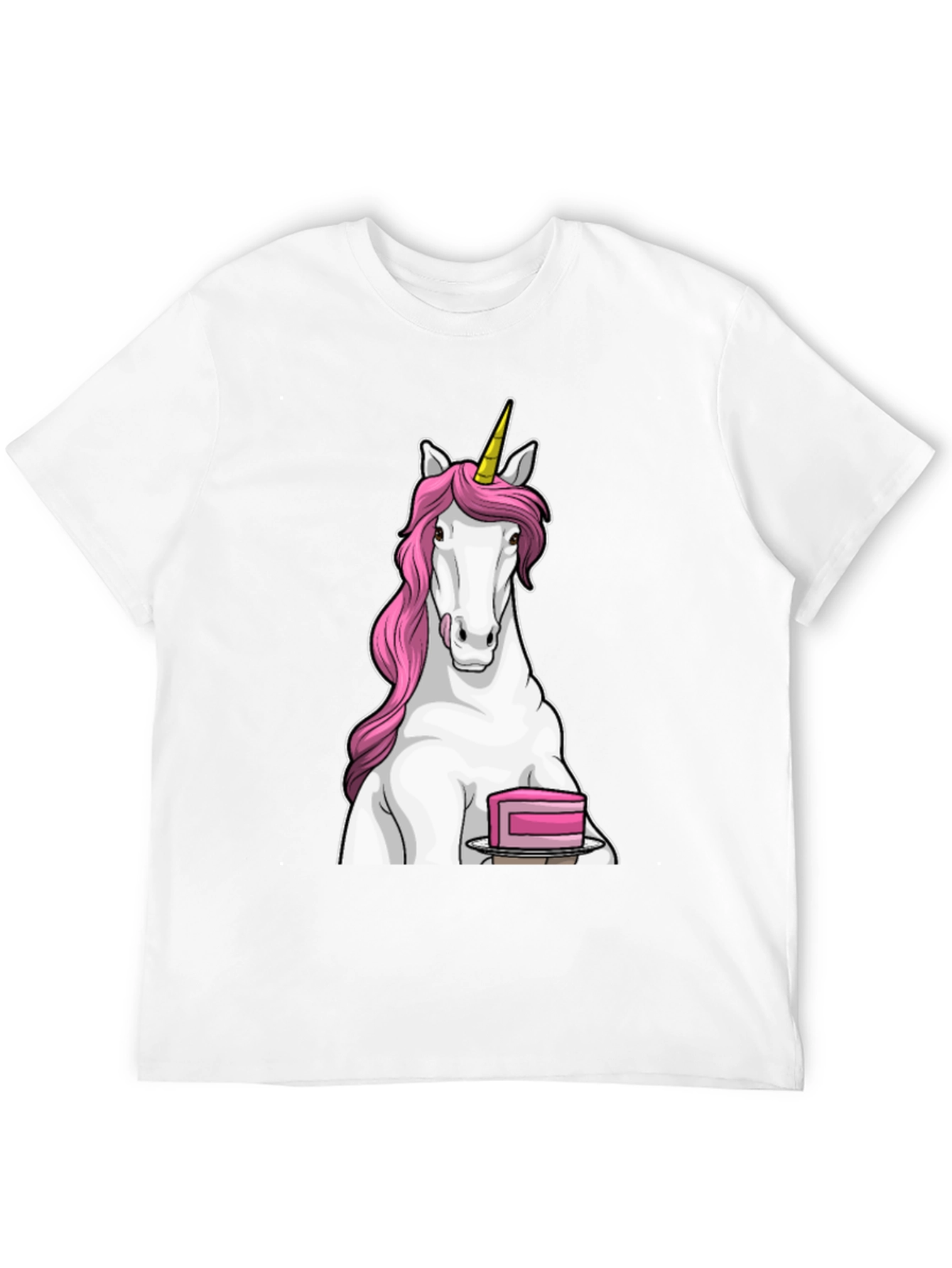 Unicorn & Cake Black T-Shirt