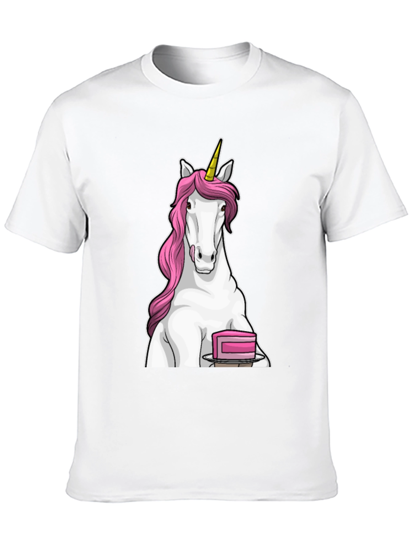 Unicorn & Cake Black T-Shirt