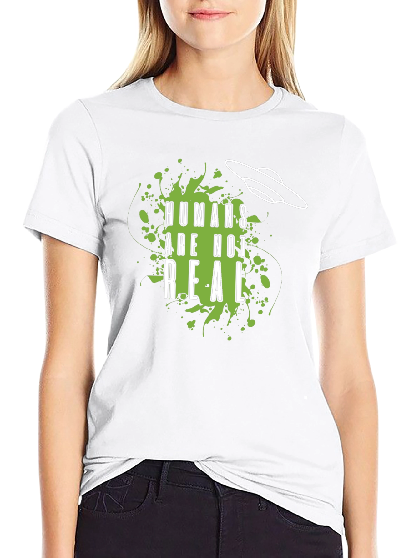 Humans Are Not Real Graphic Tee