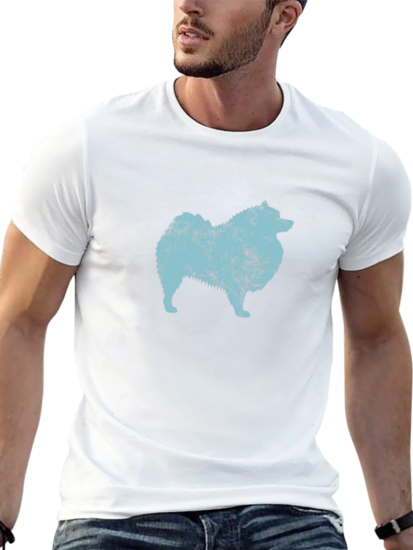 Dog Breed Silhouette Graphic Tee - Black