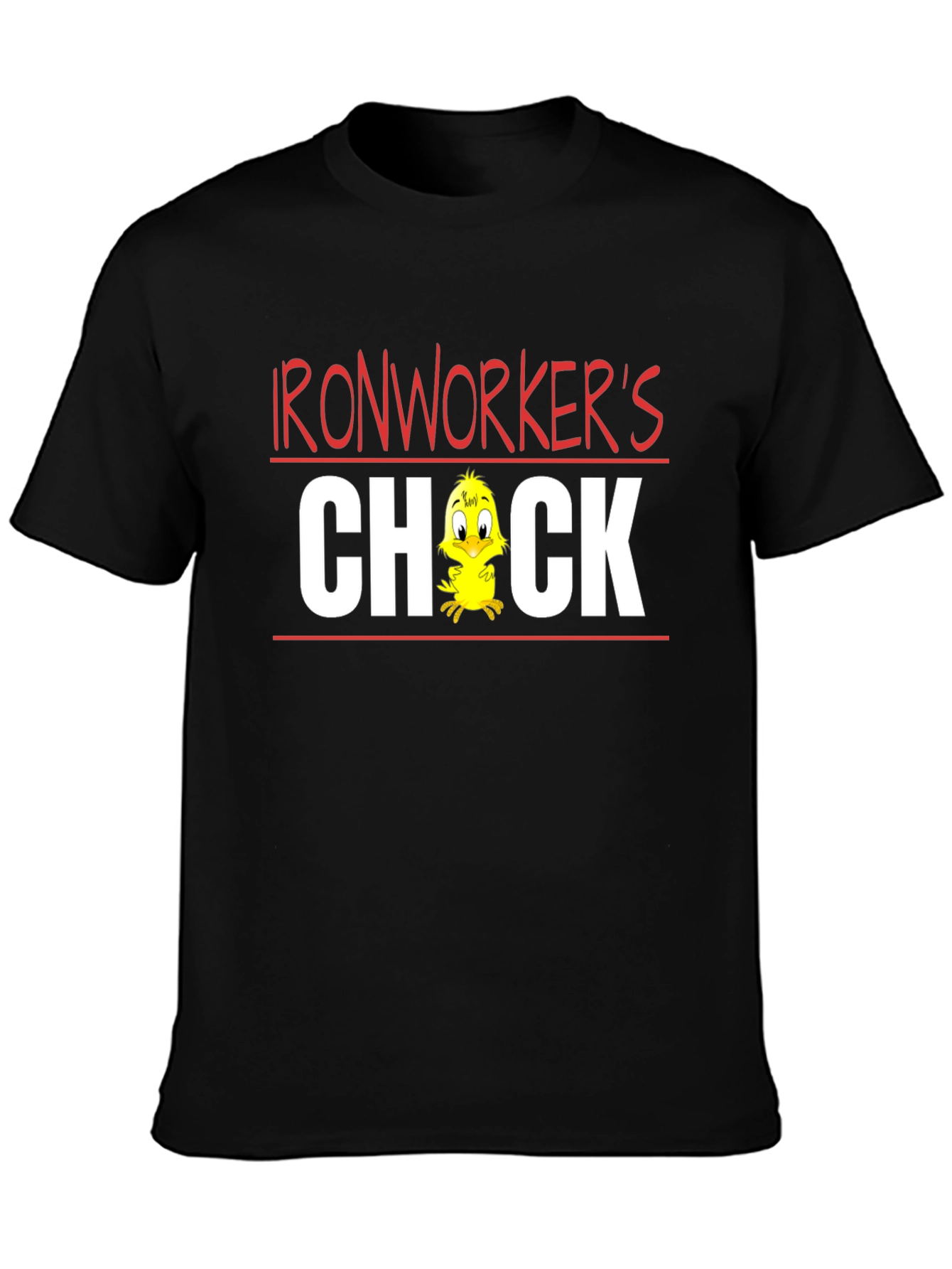 Ironworkers Chick T-Shirt - Funny Cartoon Tee