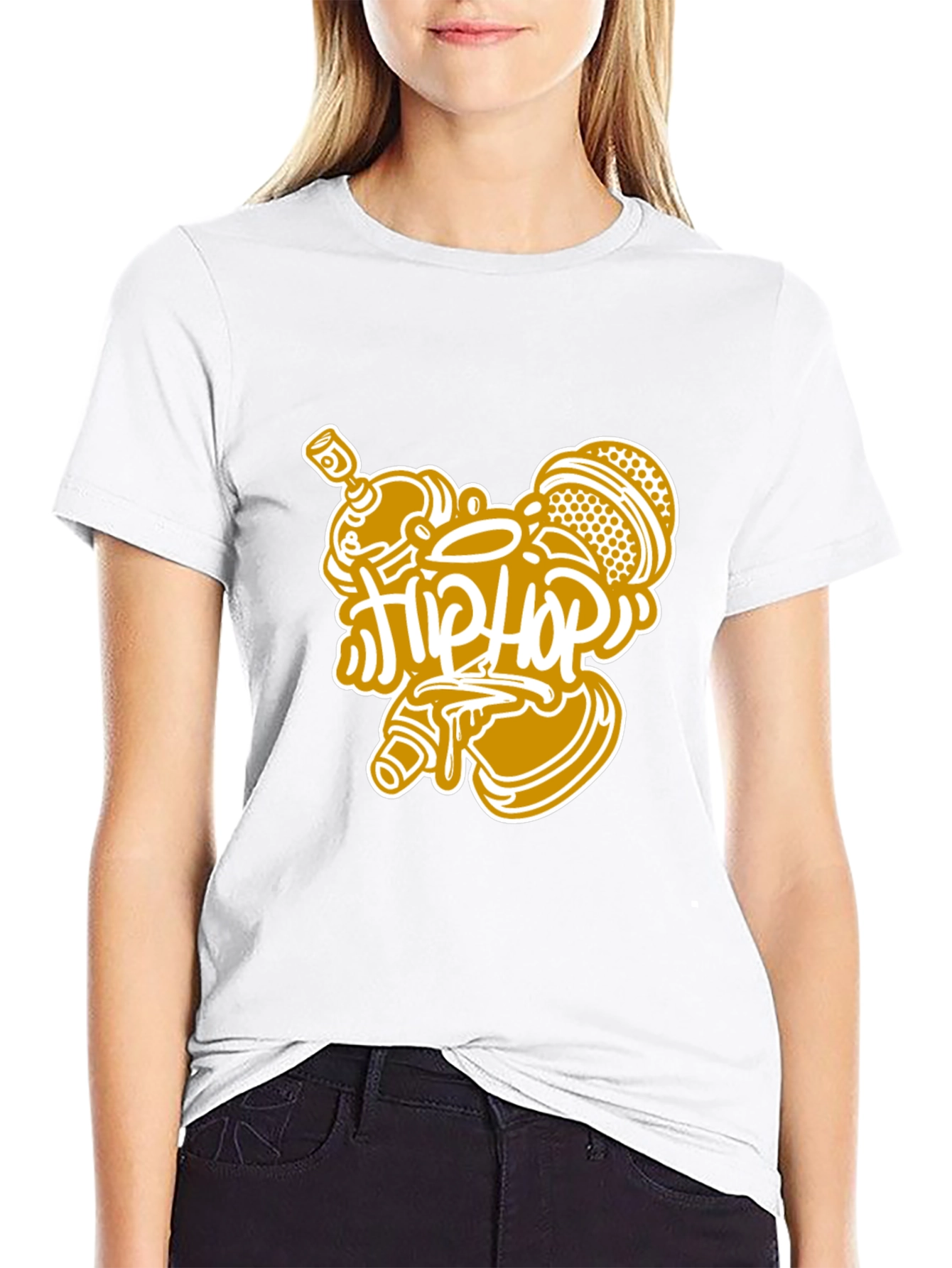 Hip Hop Graphic Black T-Shirt