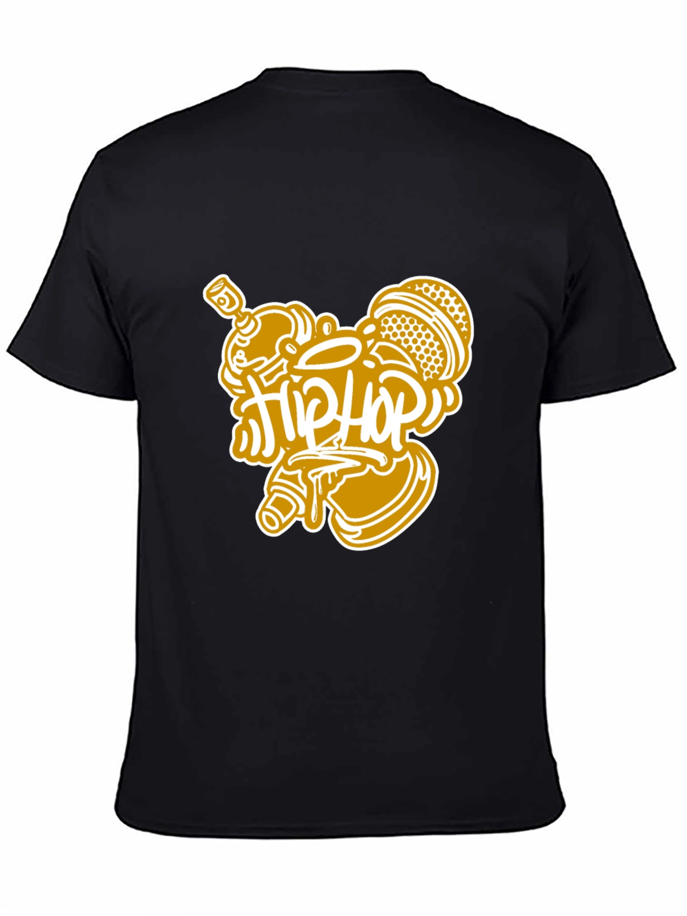 Hip Hop Graphic Black T-Shirt