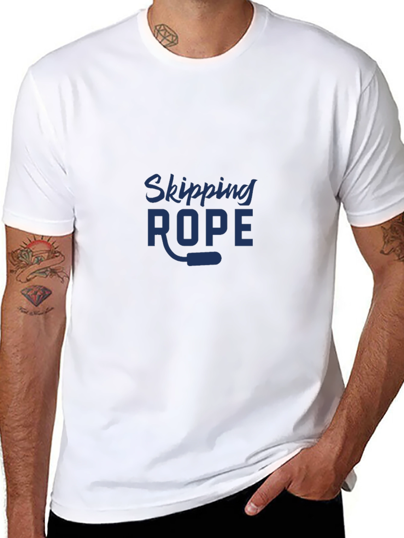 Skipping Rope Graphic T-Shirt - Fitness Apparel