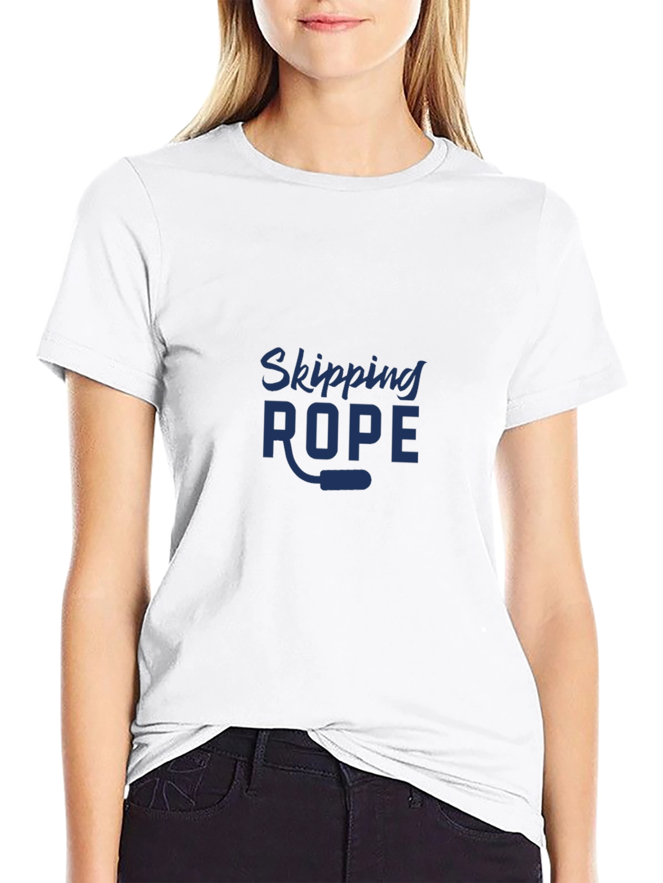 Skipping Rope Graphic T-Shirt - Fitness Apparel