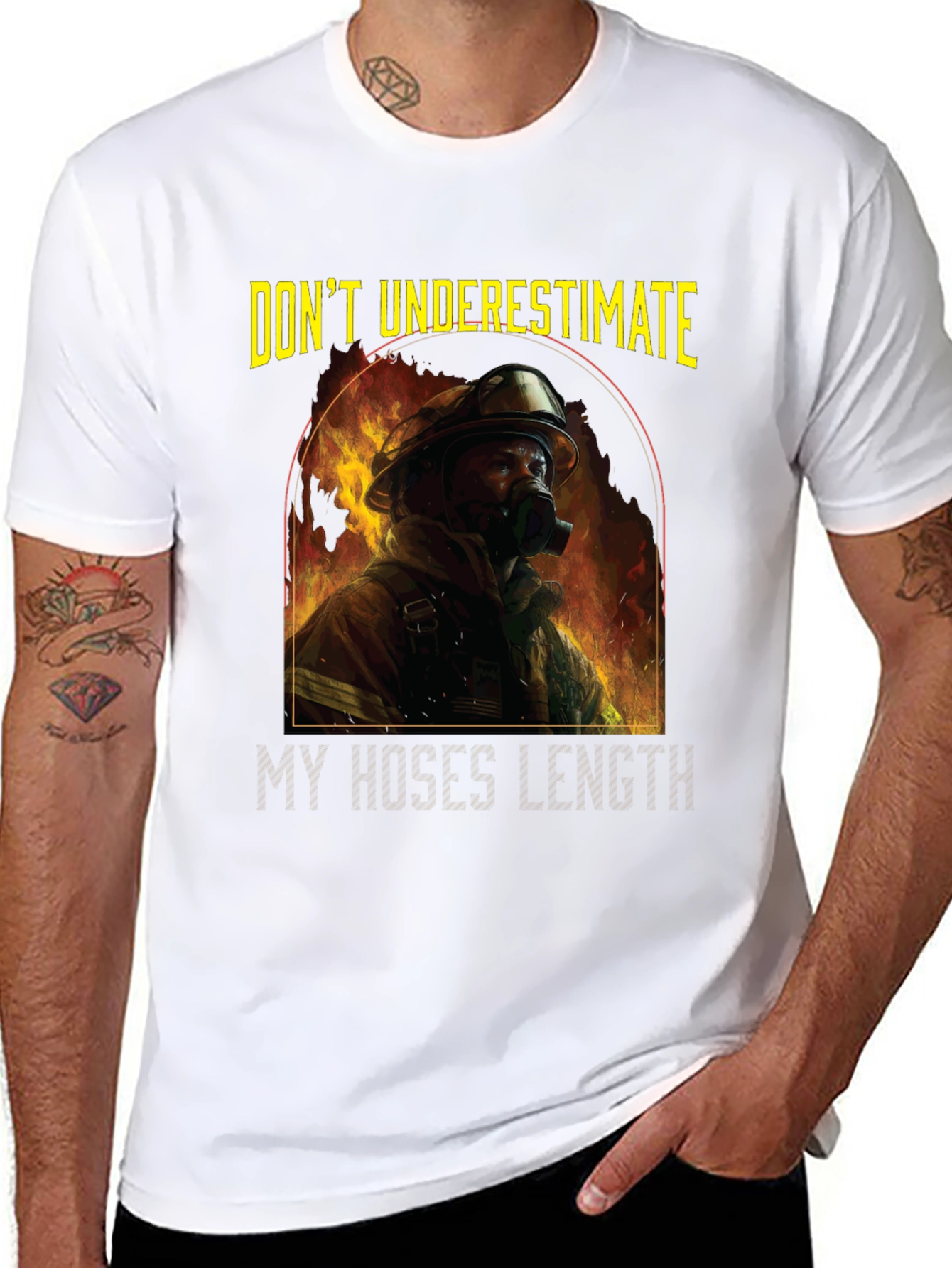 Firefighter Hose Length Graphic Tee