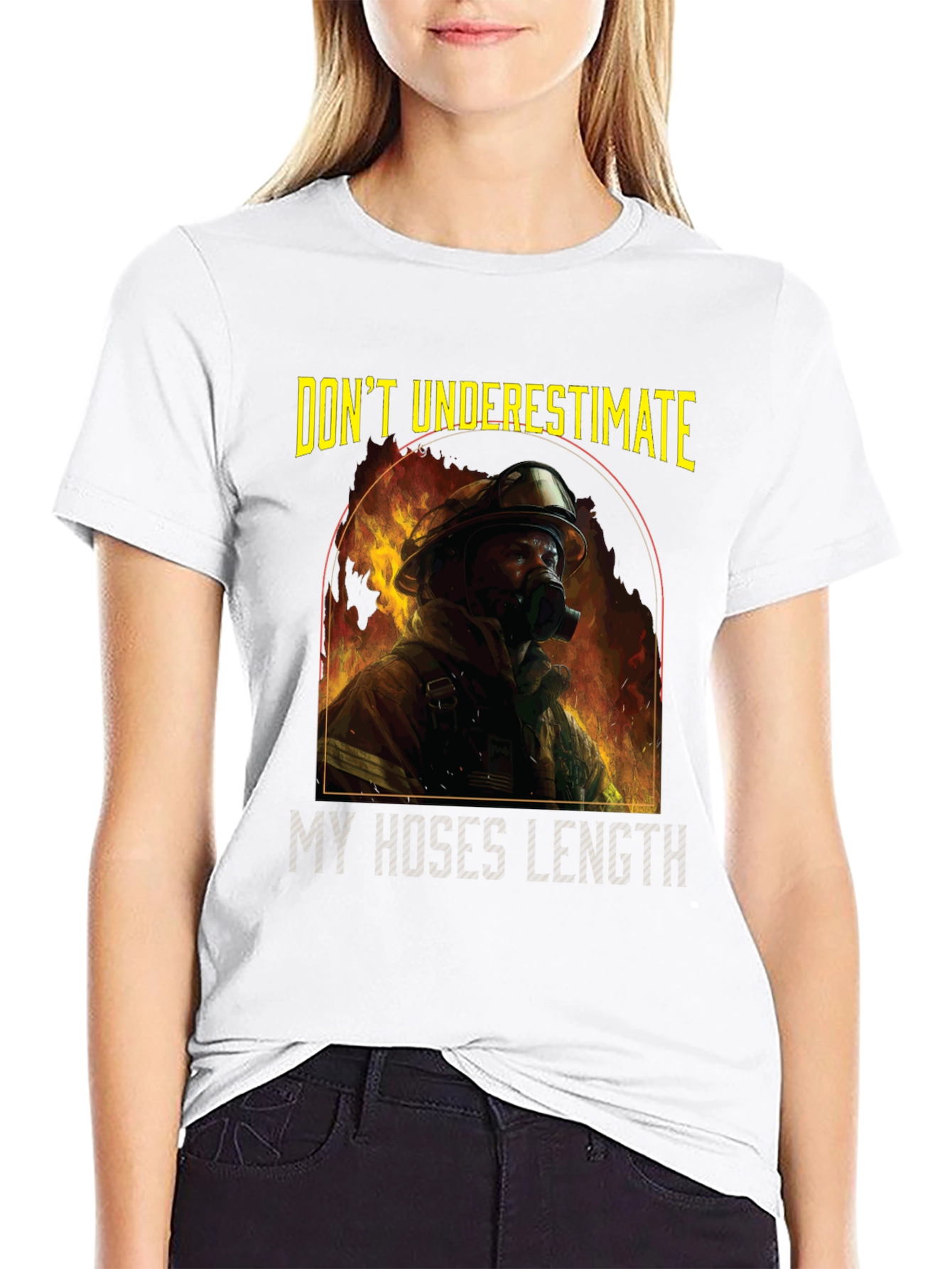 Firefighter Hose Length Graphic Tee