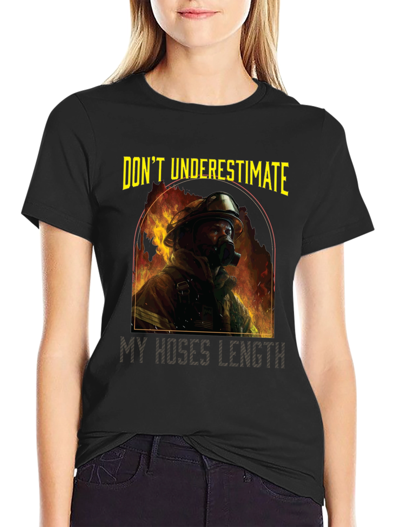 Firefighter Hose Length Graphic Tee