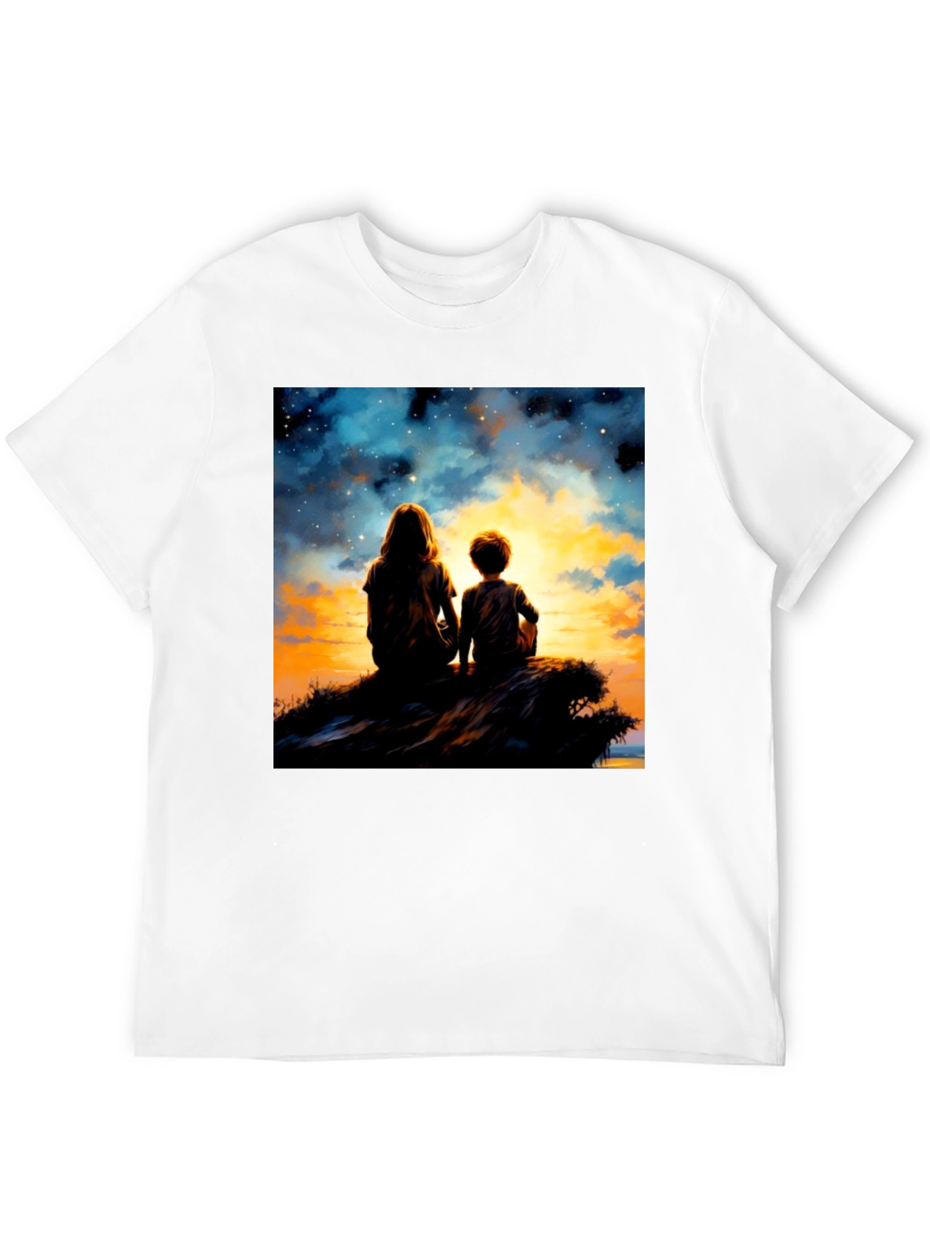 Sunset Dreams Graphic Tee - Unisex Black T-Shirt