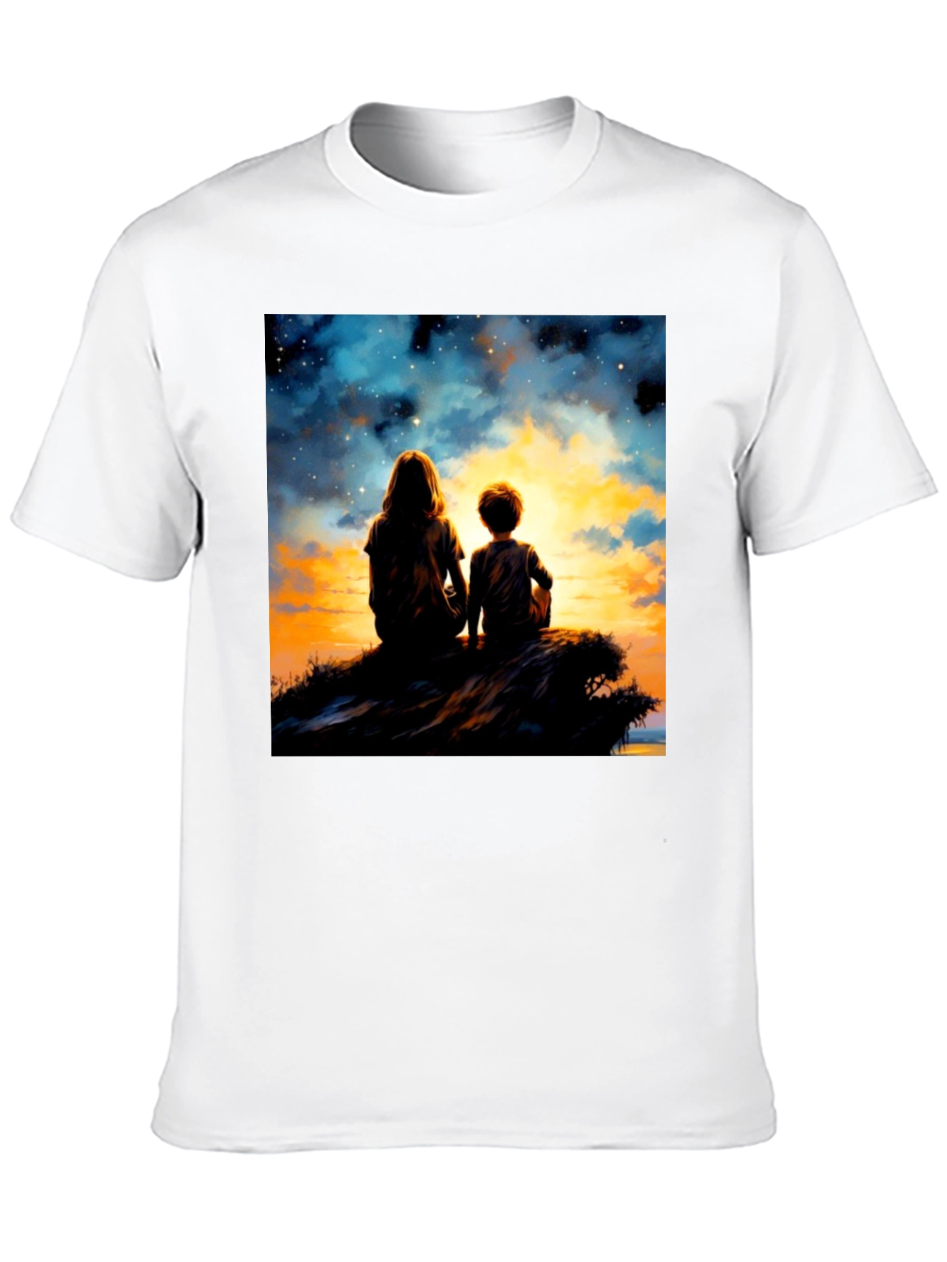 Sunset Dreams Graphic Tee - Unisex Black T-Shirt