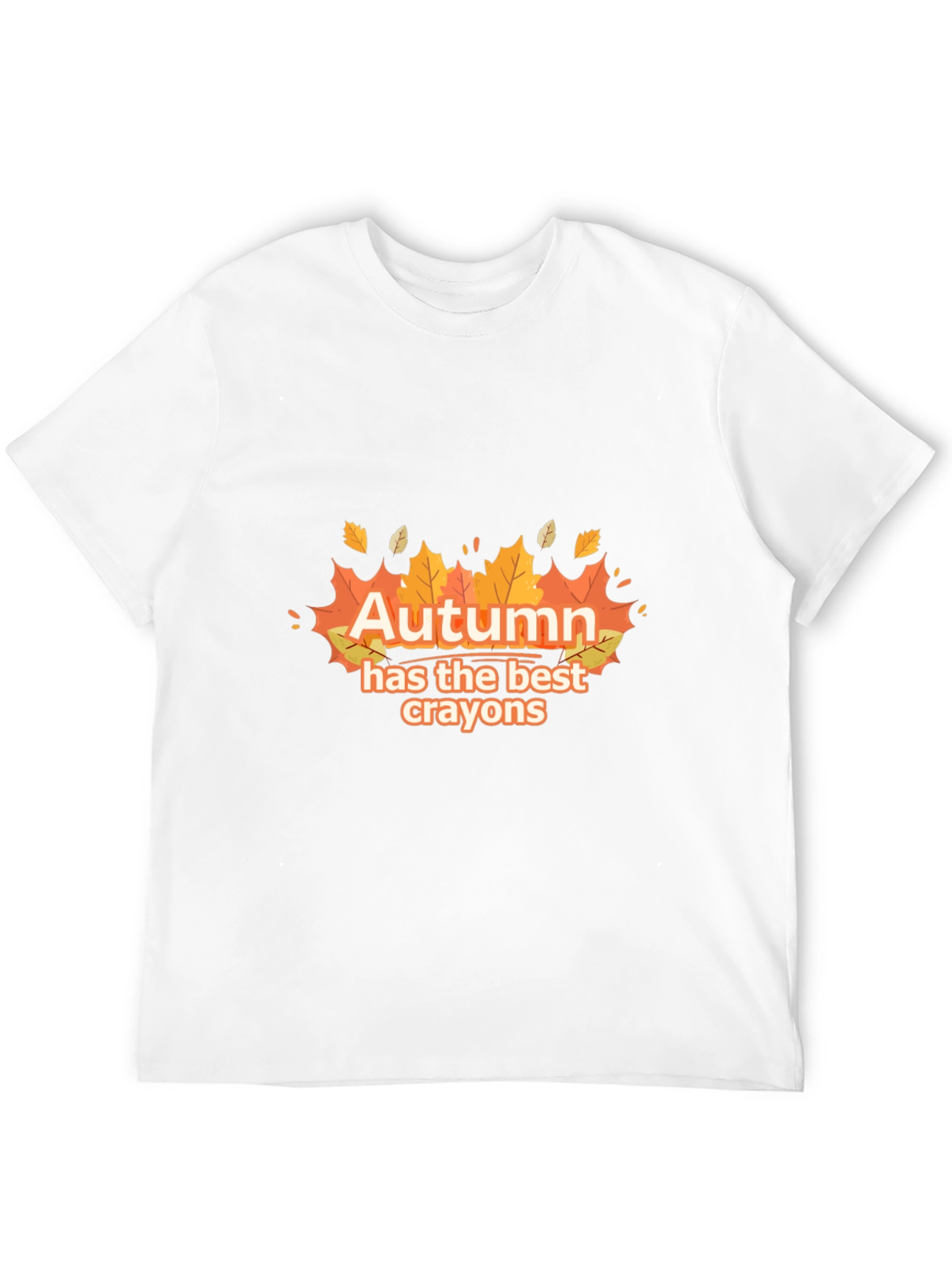 Autumn Best Crayons Graphic Tee - Fall Season T-Shirt