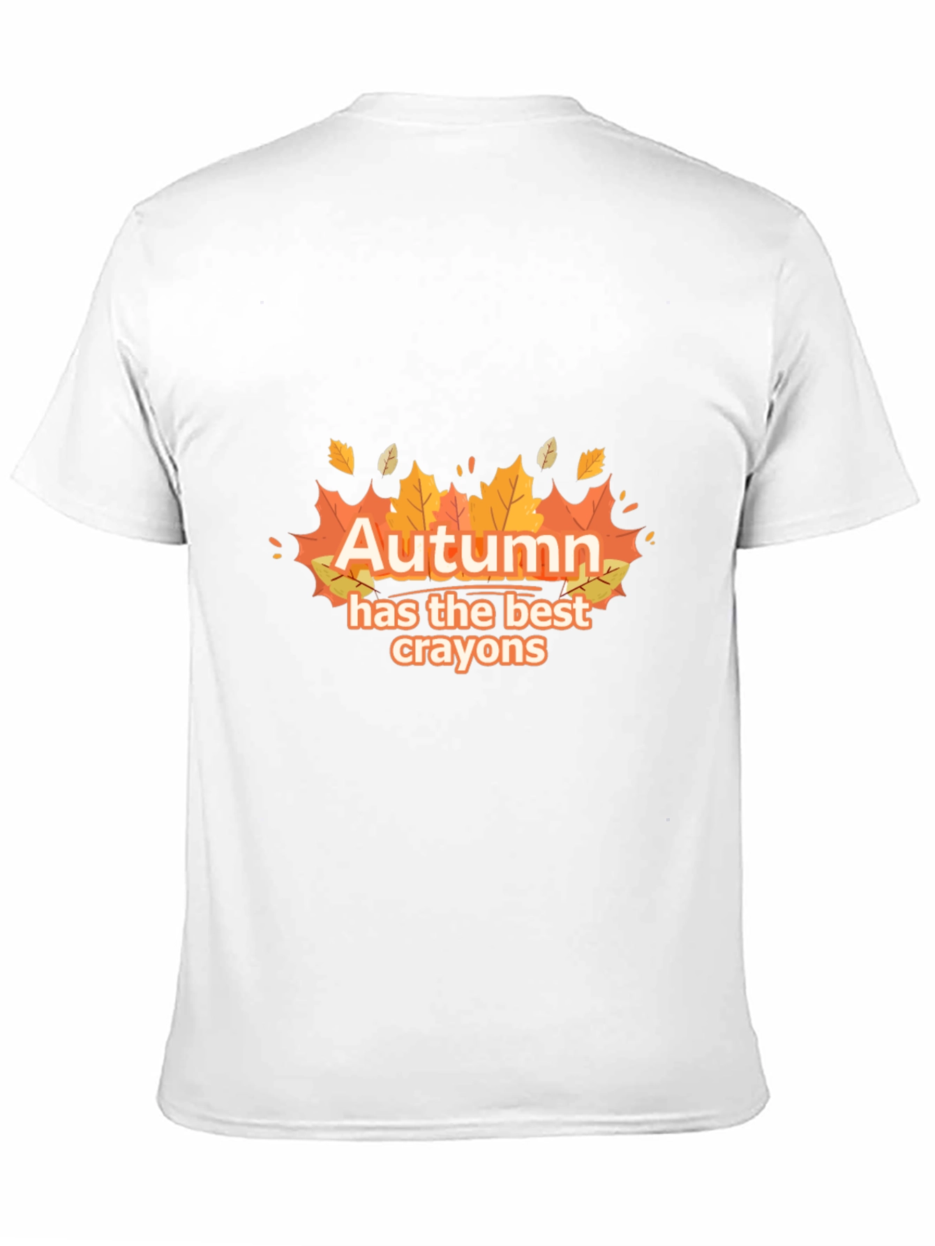 Autumn Best Crayons Graphic Tee - Fall Season T-Shirt