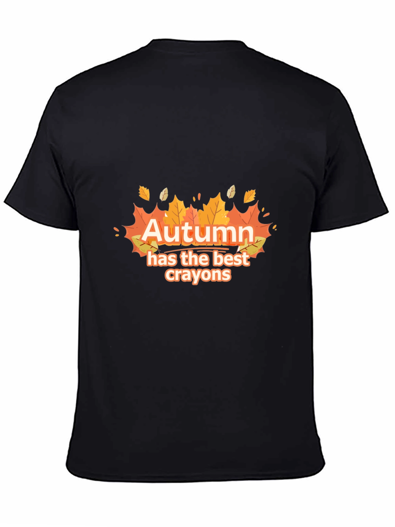 Autumn Best Crayons Graphic Tee - Fall Season T-Shirt