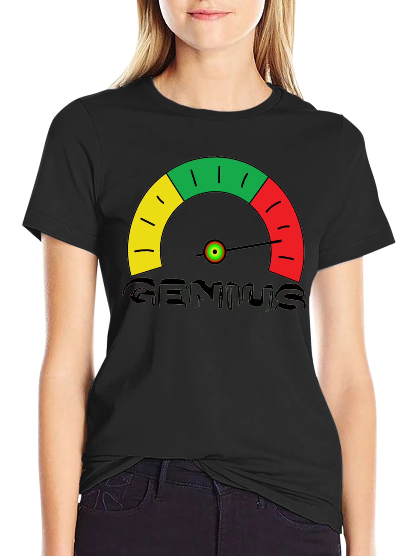 Genius Meter T-Shirt - Novelty Graphic Tee