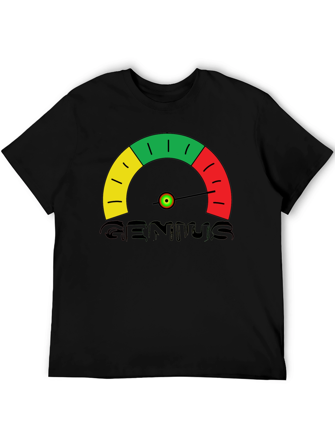 Genius Meter T-Shirt - Novelty Graphic Tee