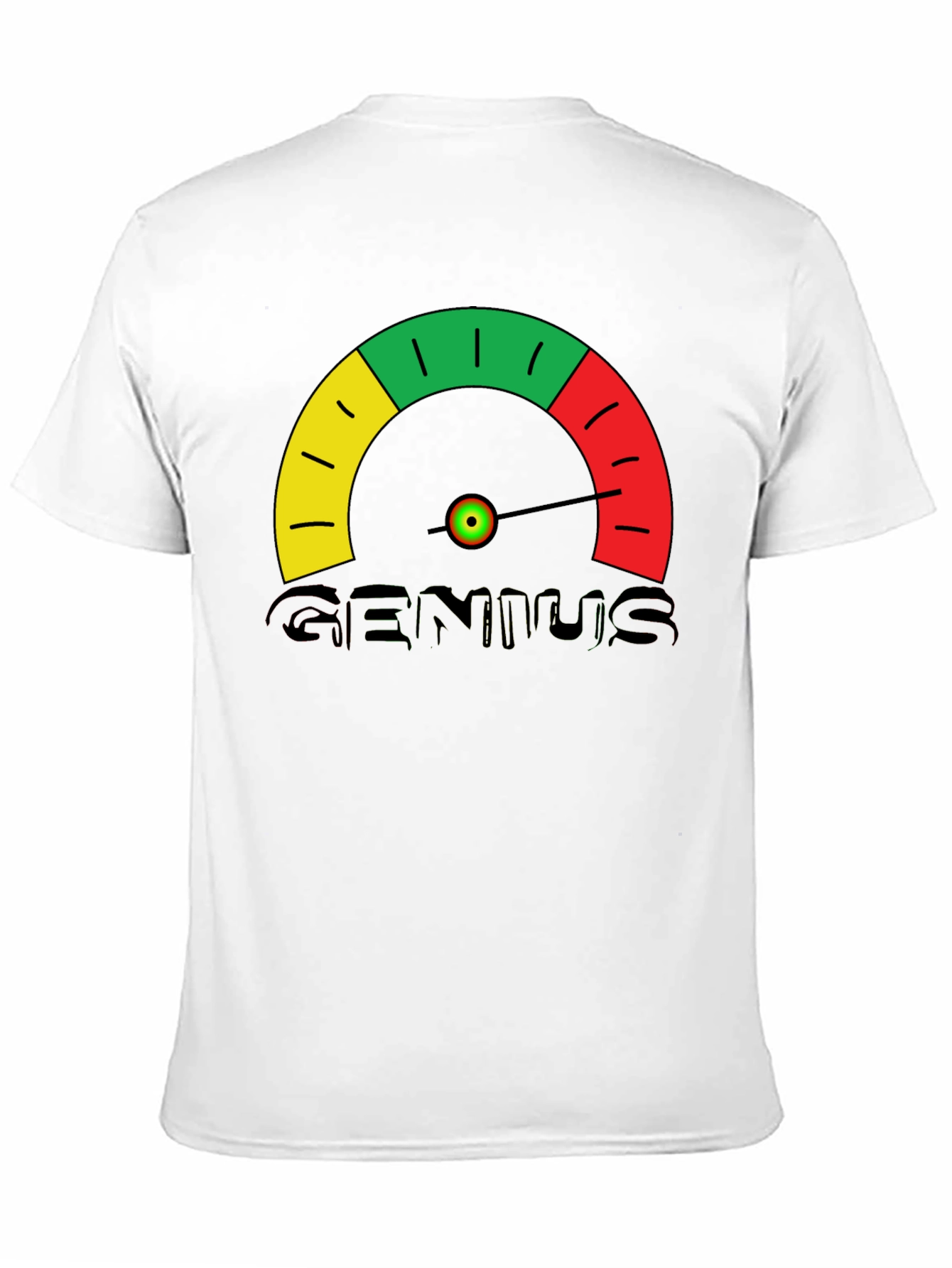 Genius Meter T-Shirt - Novelty Graphic Tee