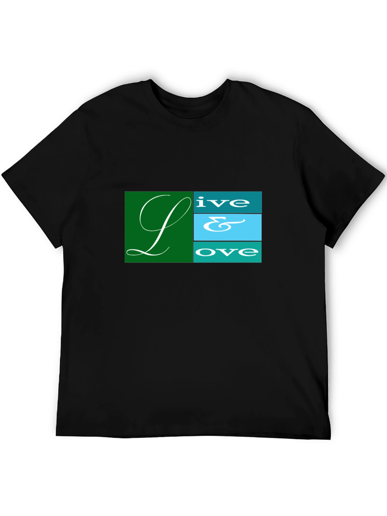 Live & Love Graphic Tee - Black