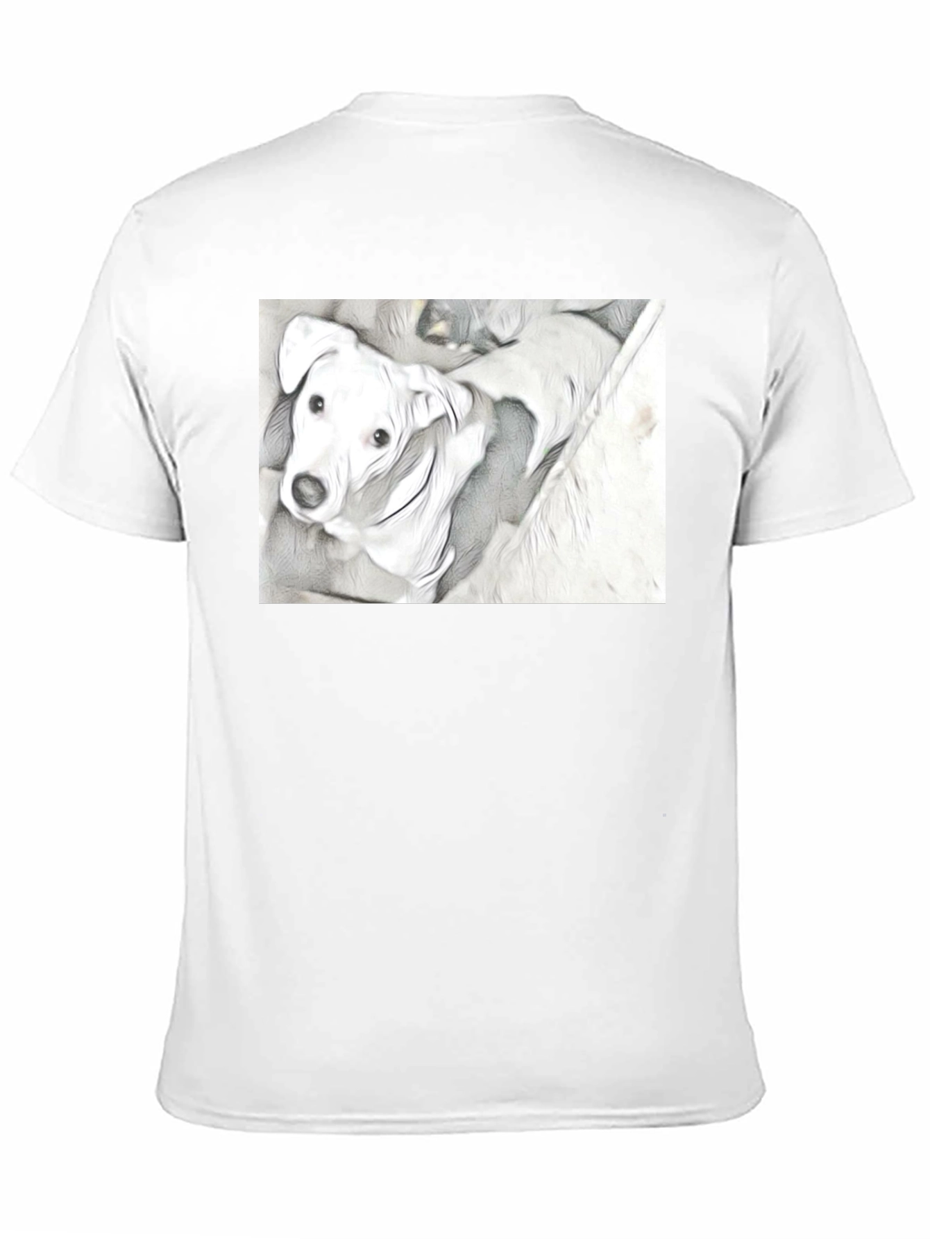 Dog Graphic Tee - Unique Sketch Art