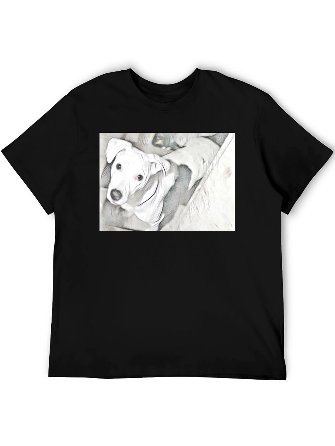 Dog Graphic Tee - Unique Sketch Art