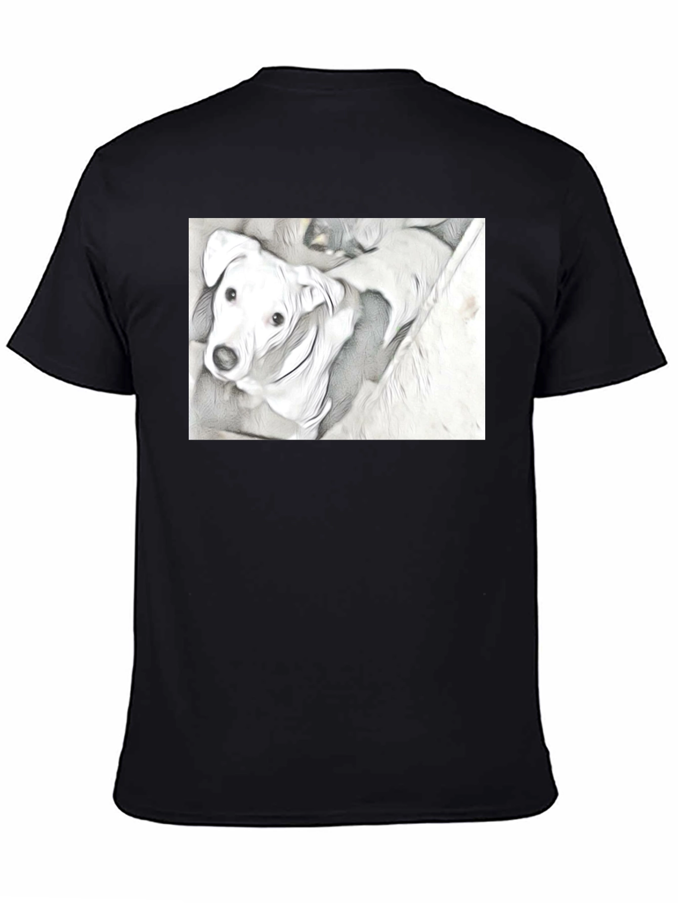 Dog Graphic Tee - Unique Sketch Art