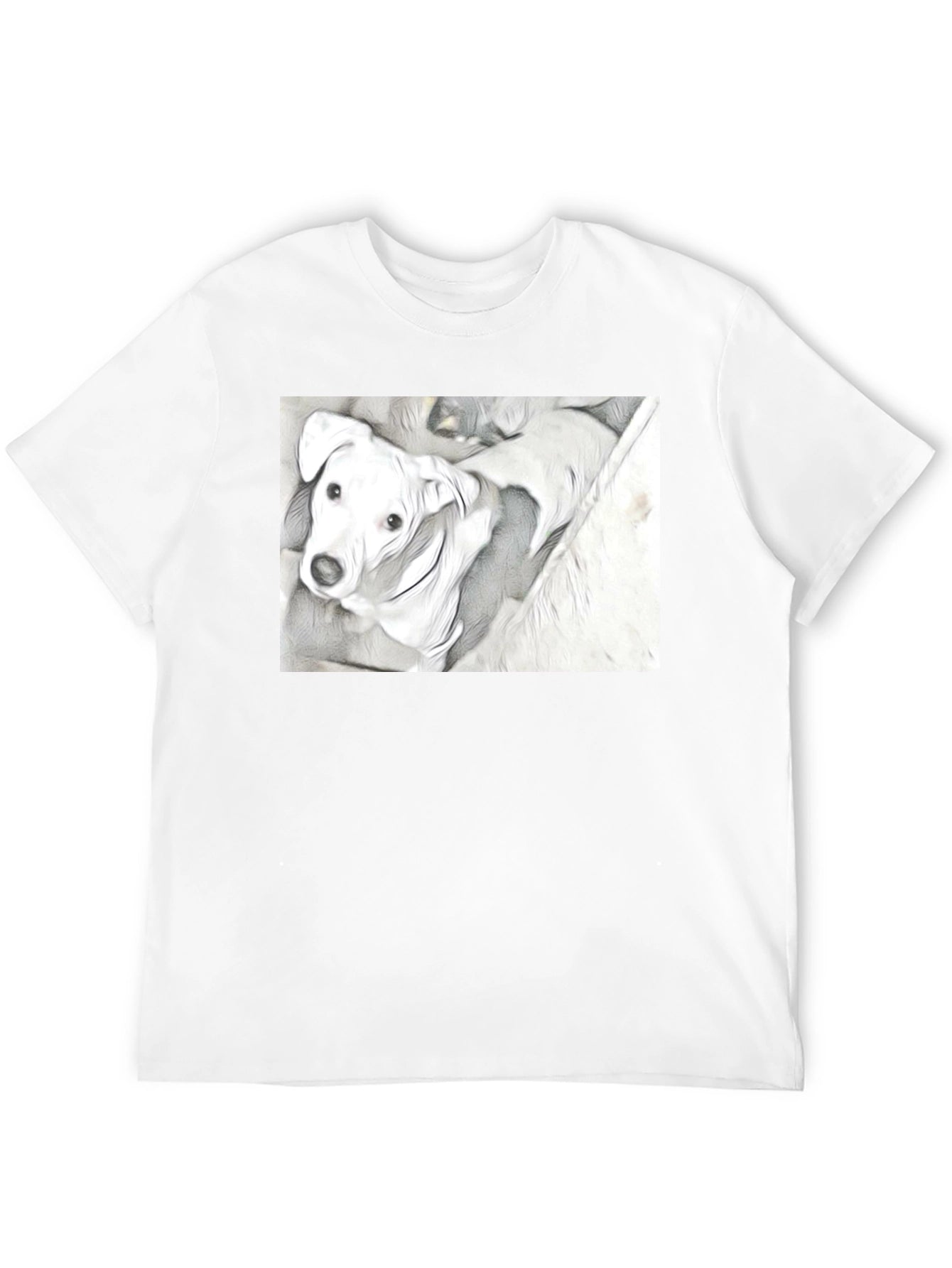 Dog Graphic Tee - Unique Sketch Art